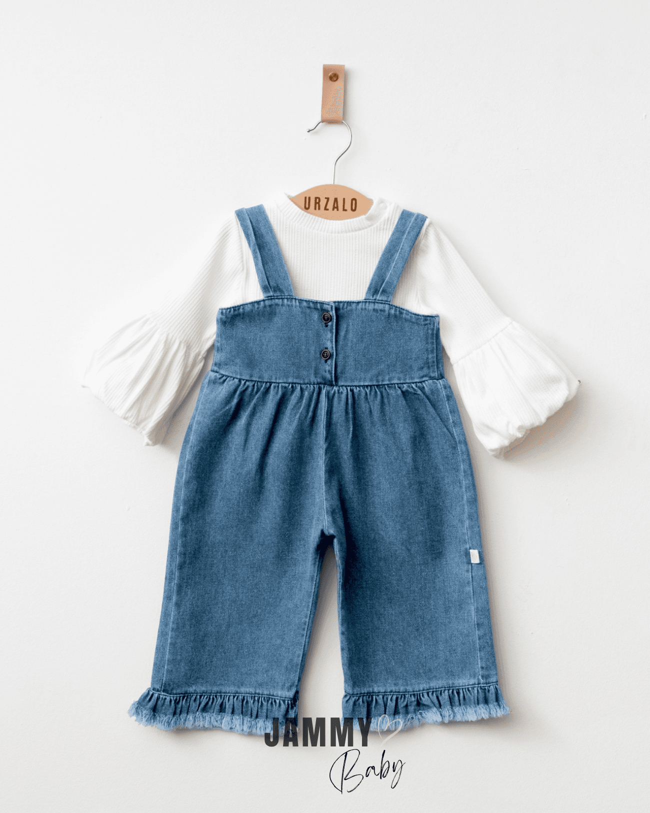 Palazzo Jean Salopet / Body Set-MAVİ
