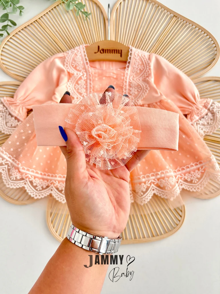 Carmen Güpür Dantel Bandanalı Mevlüt / Özel Gün Elbise Set-YAVRUAĞZI