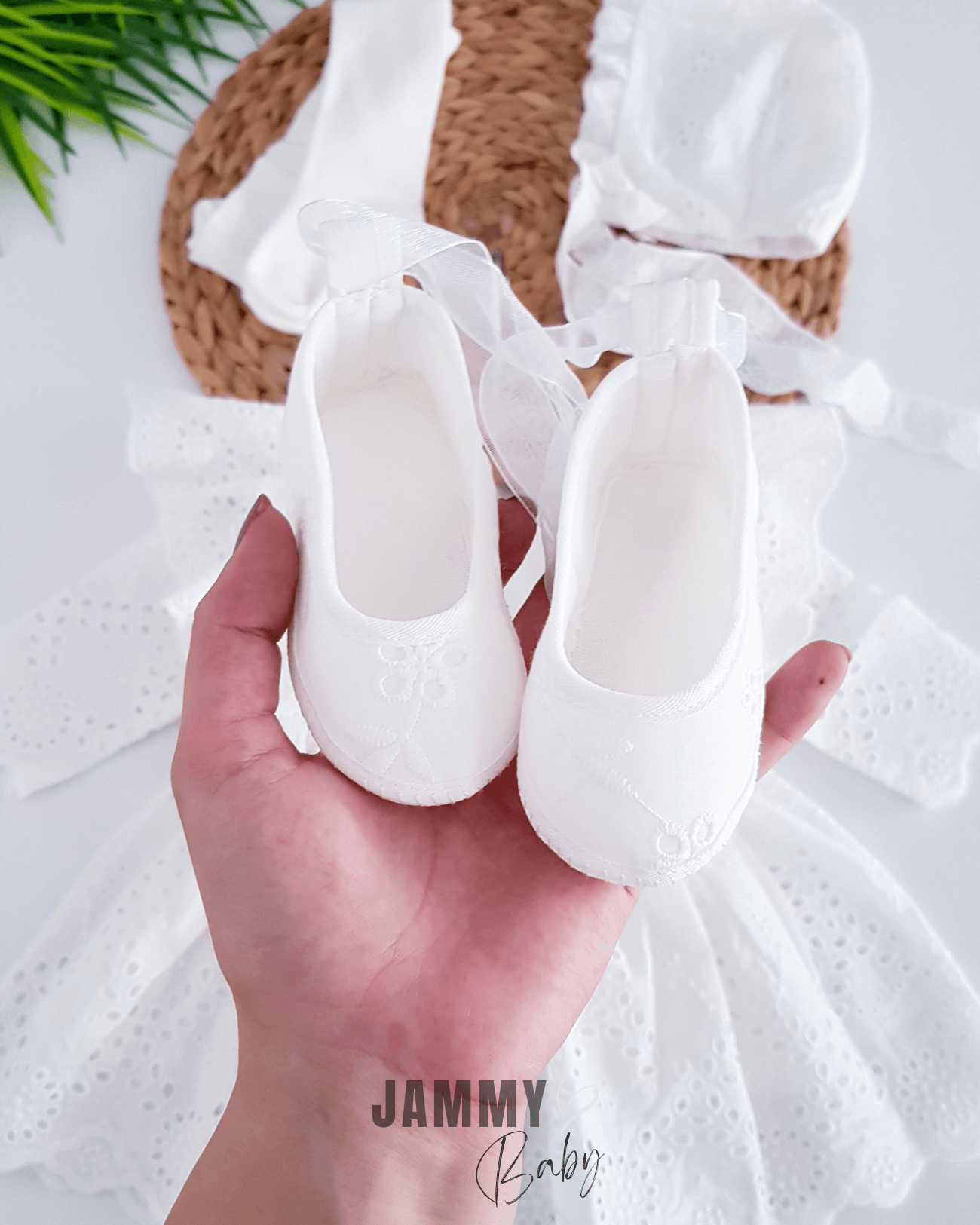 Begonya Dantelli Mevlüt Elbise Set-BEYAZ