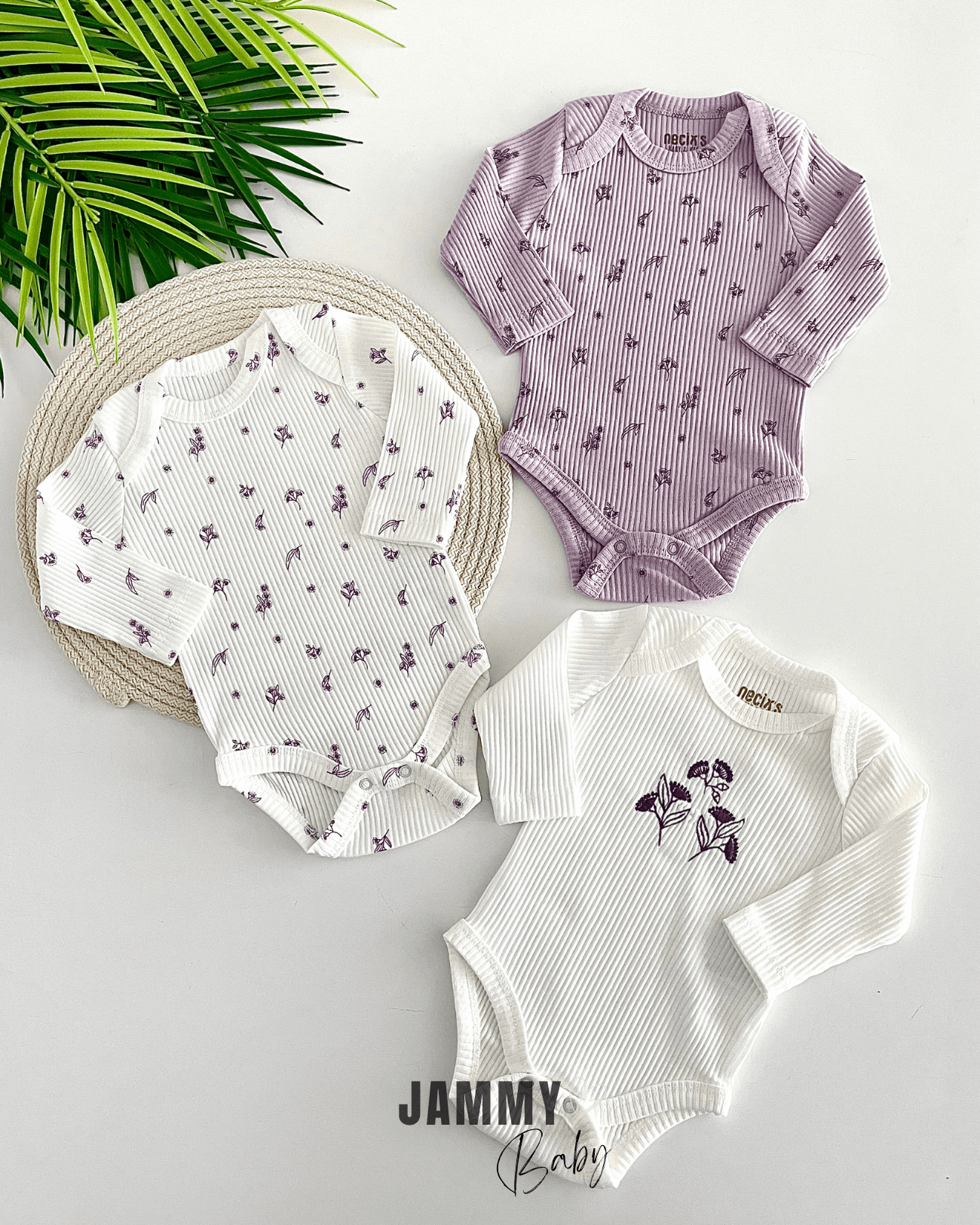 Dream Flowers Kaşkorse 3'lü Body Set-LİLA
