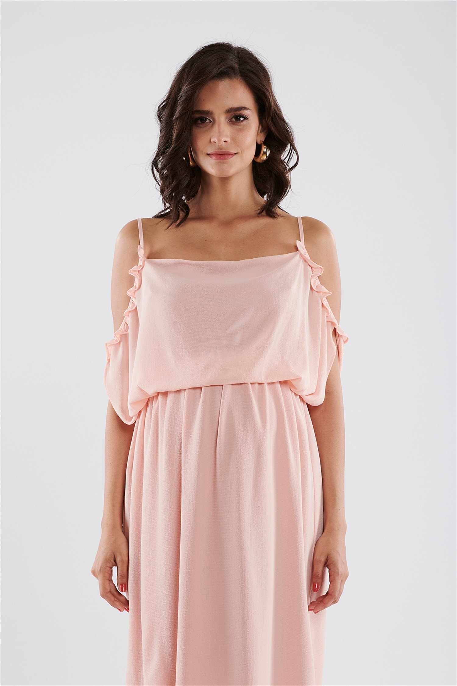 Diana Kısa Hamile Elbise - PEMBE