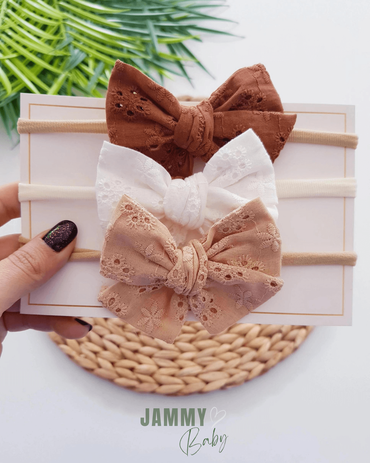 Dantel Fiyonklu 3'lü İz Yapmaz Lastikli Bandana Set