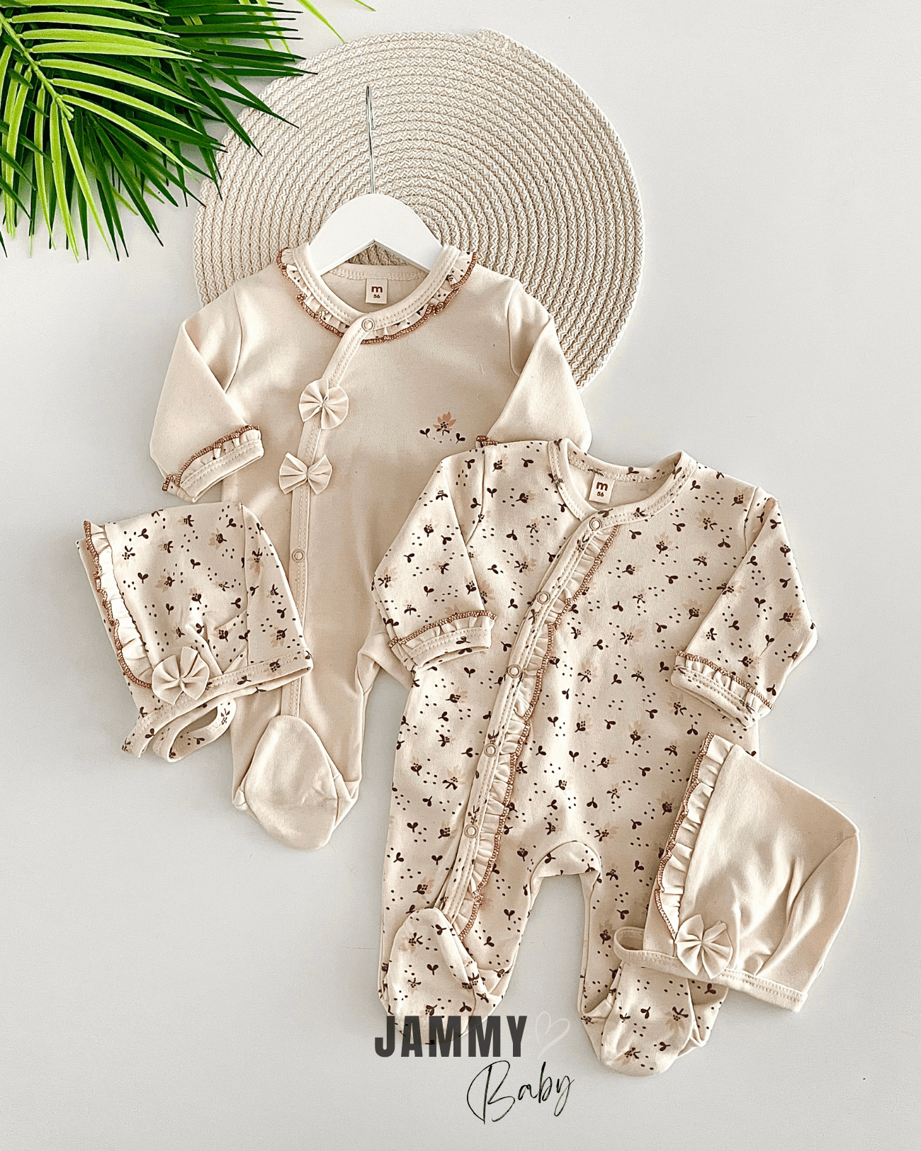 Lora 2 Tulum / 2 Şapka Set-AÇIK KREM