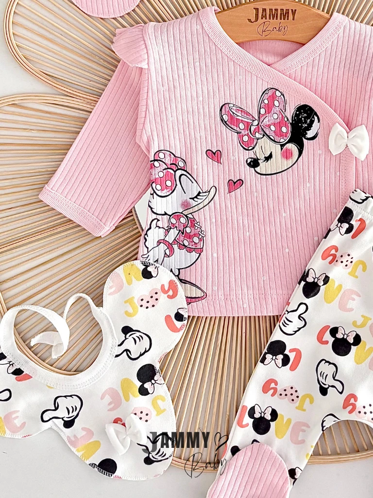 Best Friends Kaşkorse 5 Parça Yenidoğan Set-PEMBE