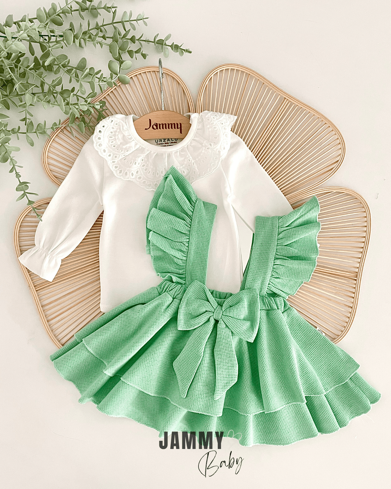 Luana Waffle Jile Elbise Set-ÇAĞLA YEŞİLİ
