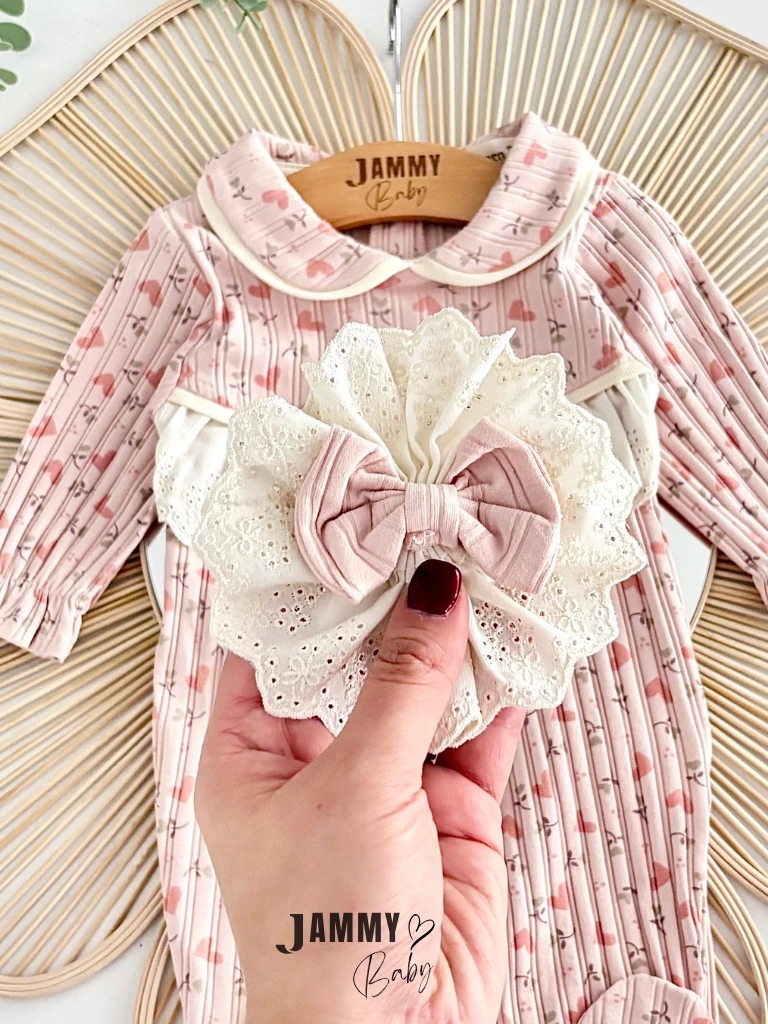 Natural Flowers Kaşkorse Tulum Set-GÜL KURUSU