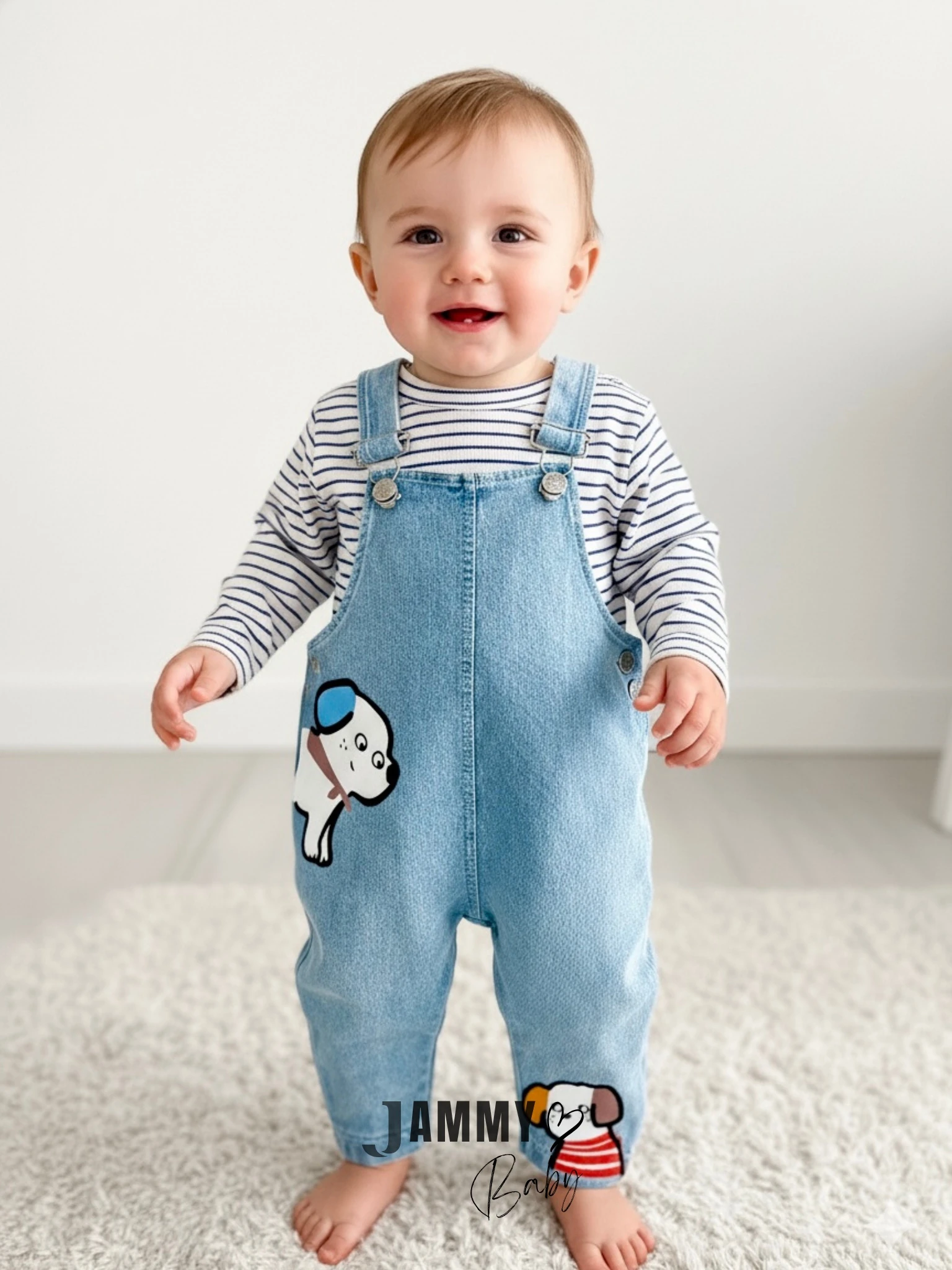 Friends Dog Kot Salopet / Body Set-MAVİ