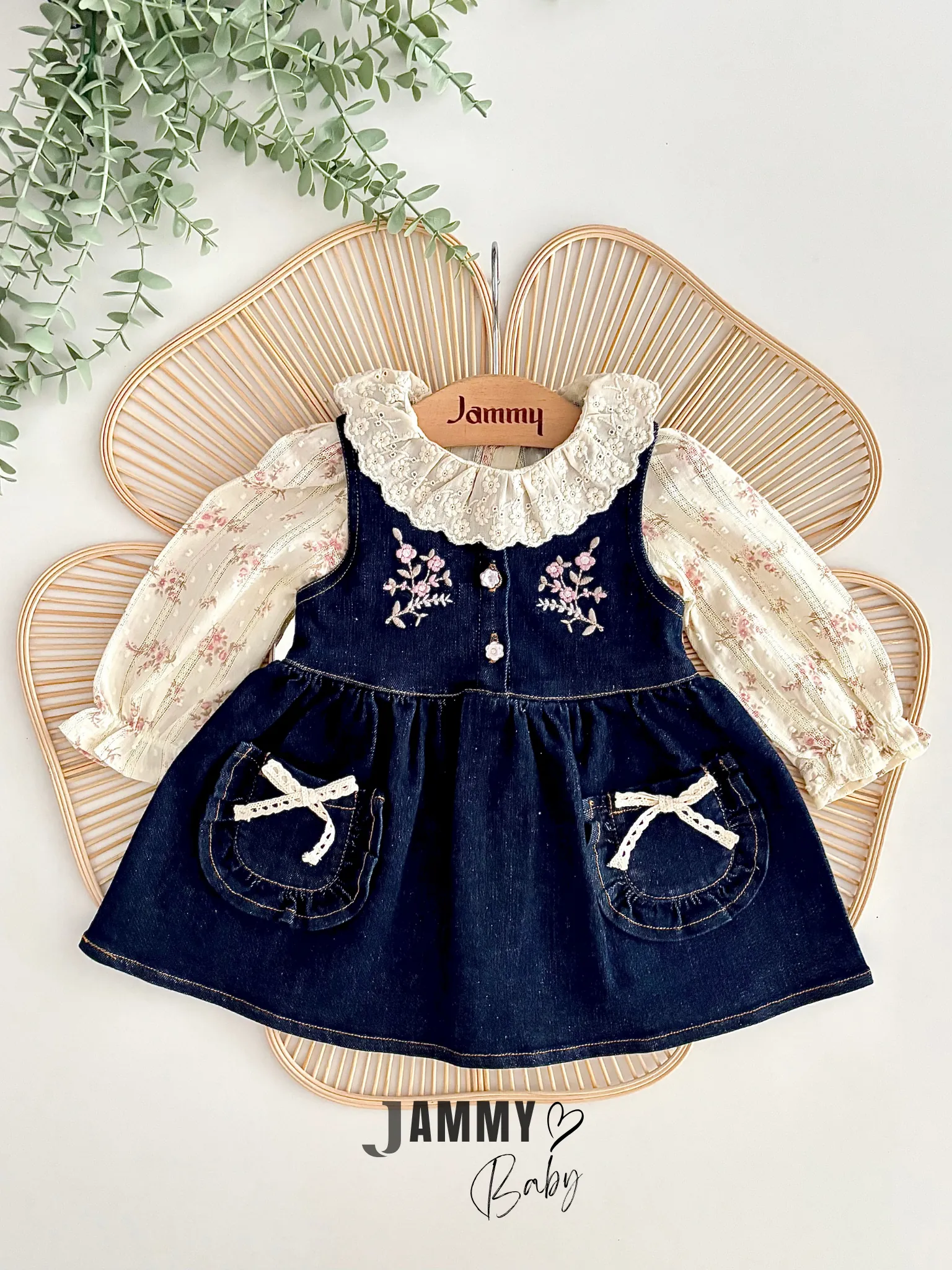 Nicole Kot Elbise / Gömlek Set-DENİM