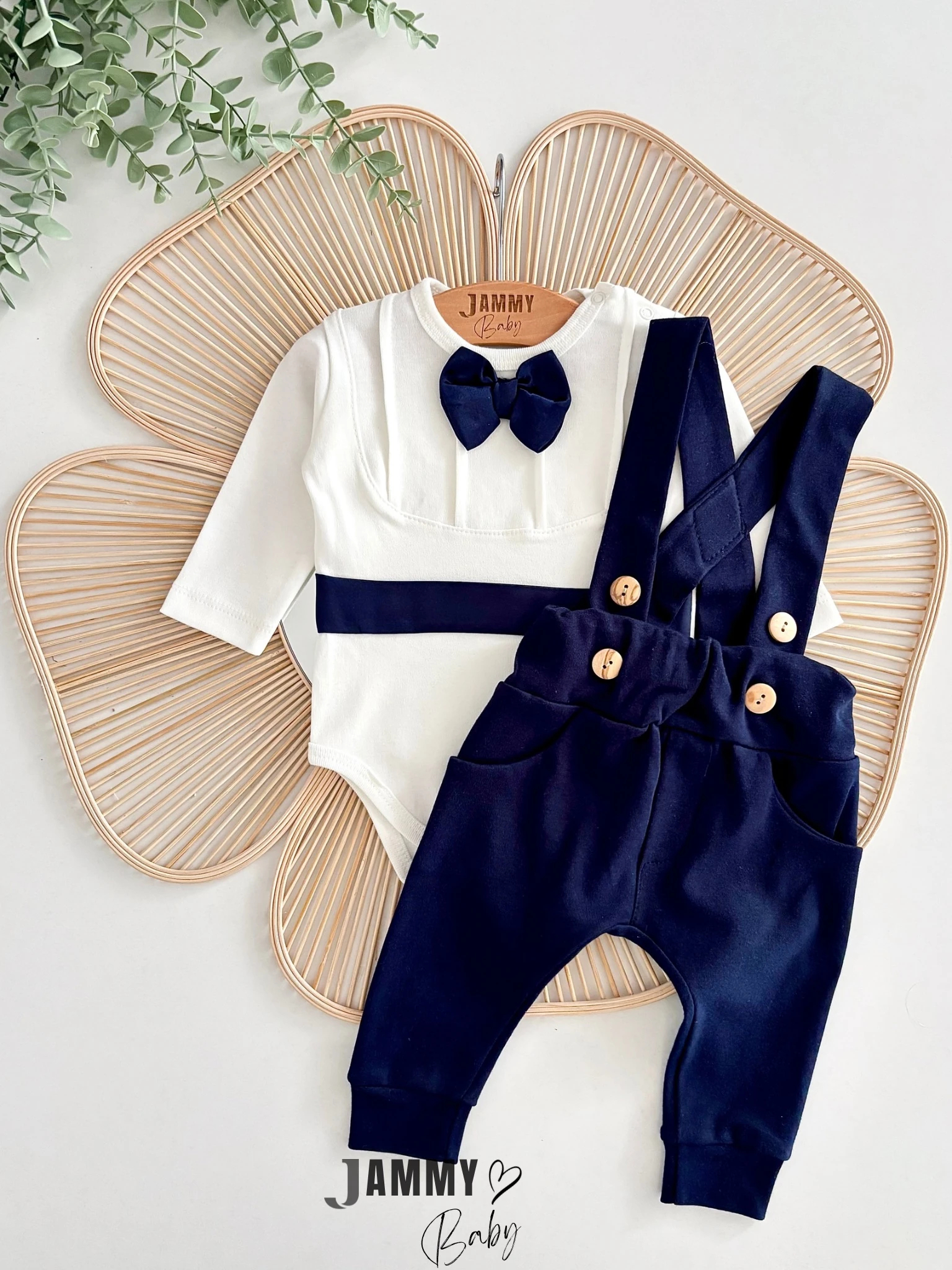 Drew Papyonlu Body / Salopet Set-LACİVERT