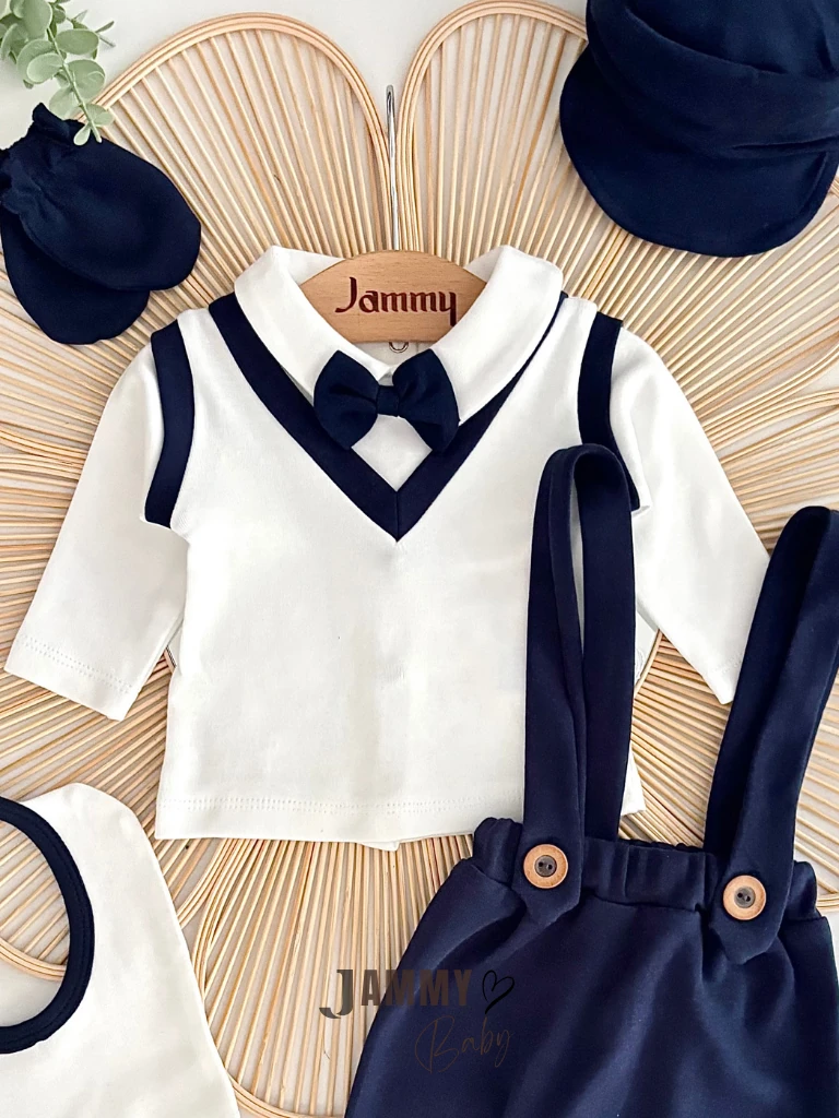 Drew Askılı 5 Parça Yenidoğan Set-LACİVERT