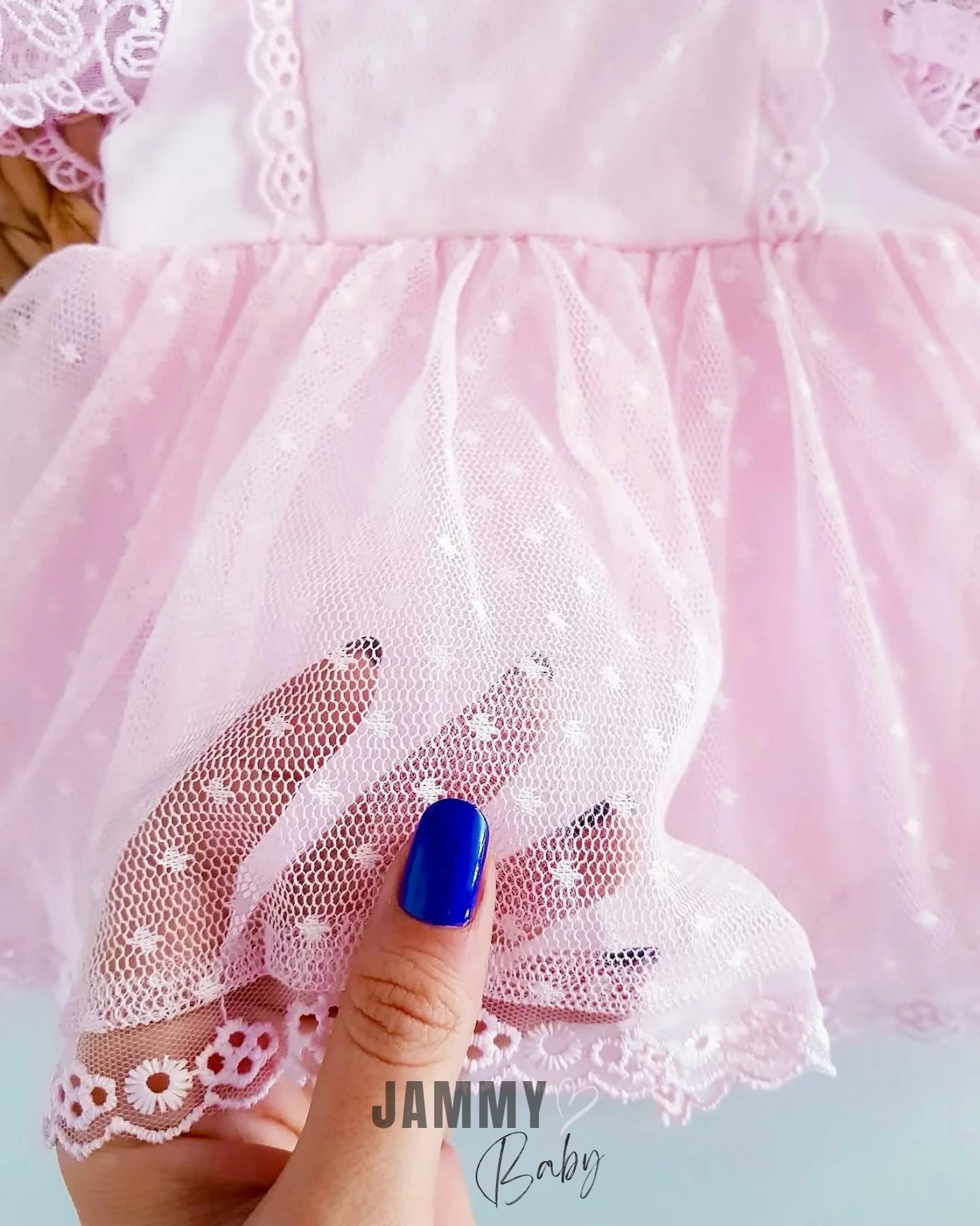 Bellaqıo Tüllü Bandanalı Elbise Set-PEMBE