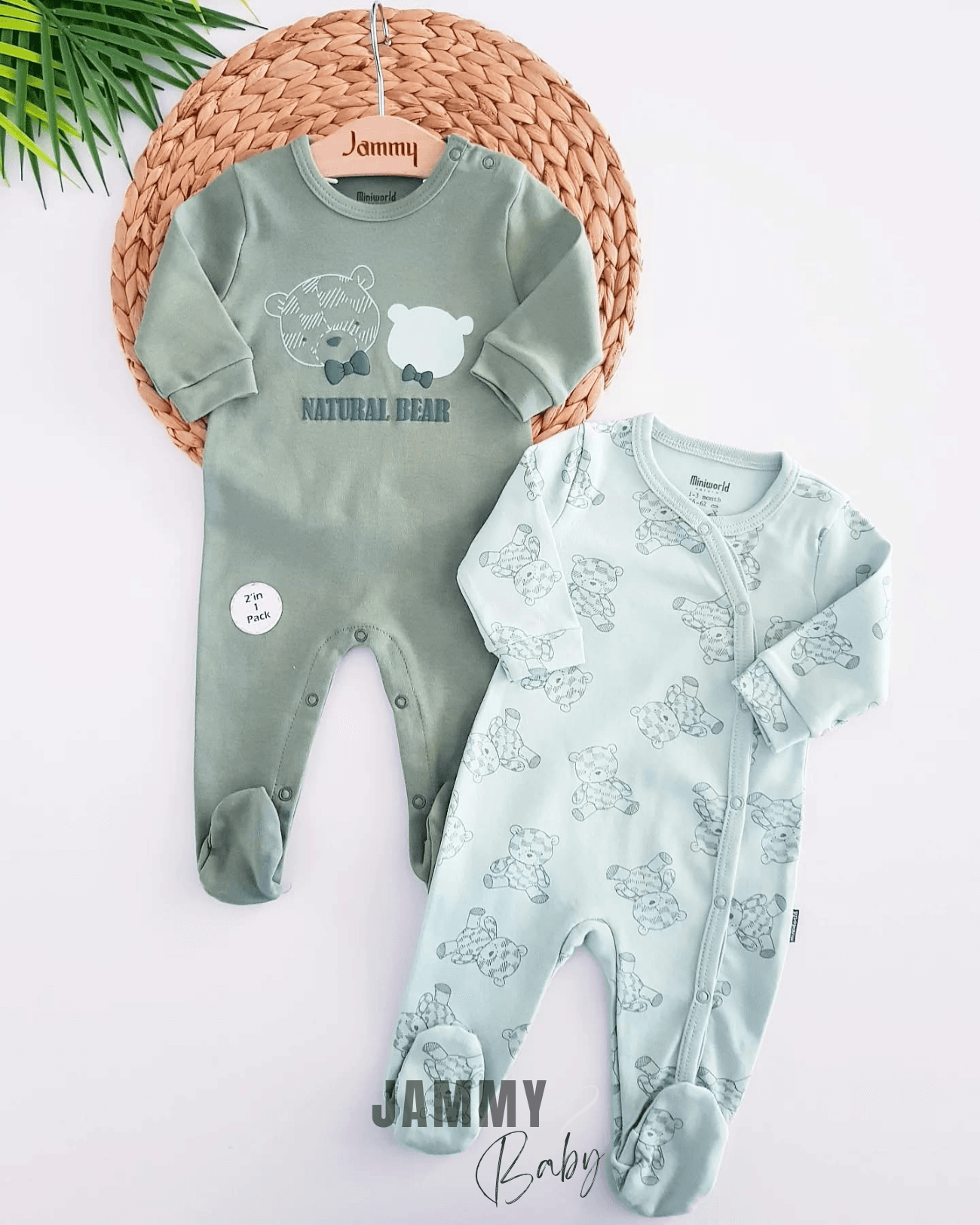 Natural Bear 2'li Tulum Set-YEŞİL