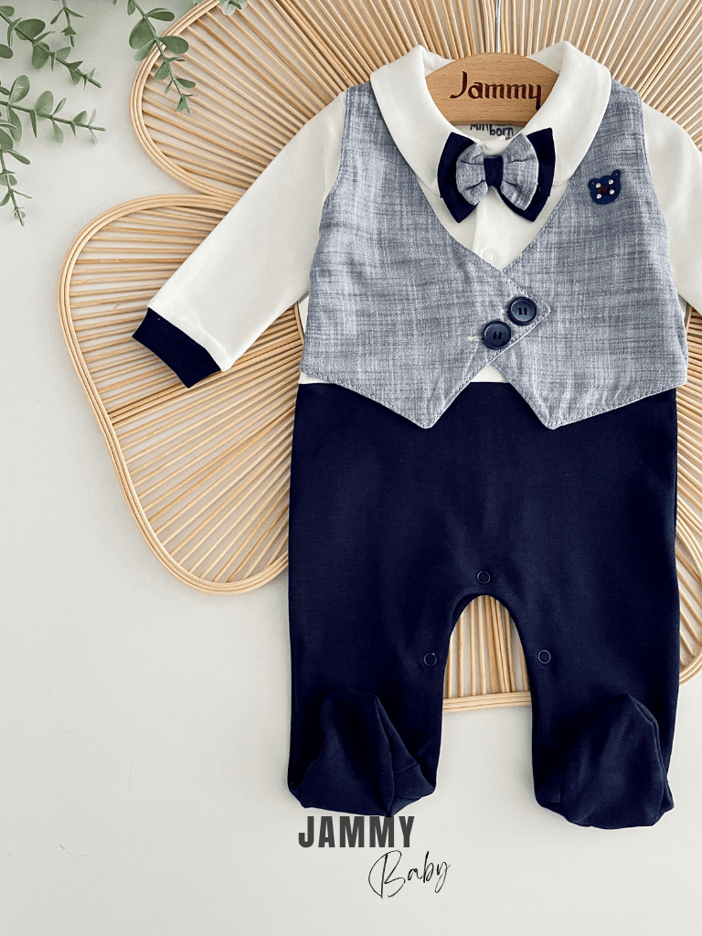 Lowell Yelek Detaylı Mevsimlik Tulum-LACİVERT