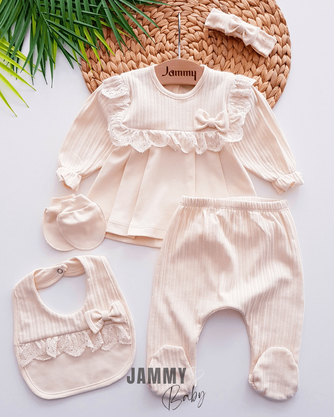 Madamme 5 Parça Yenidoğan Set-KREM
