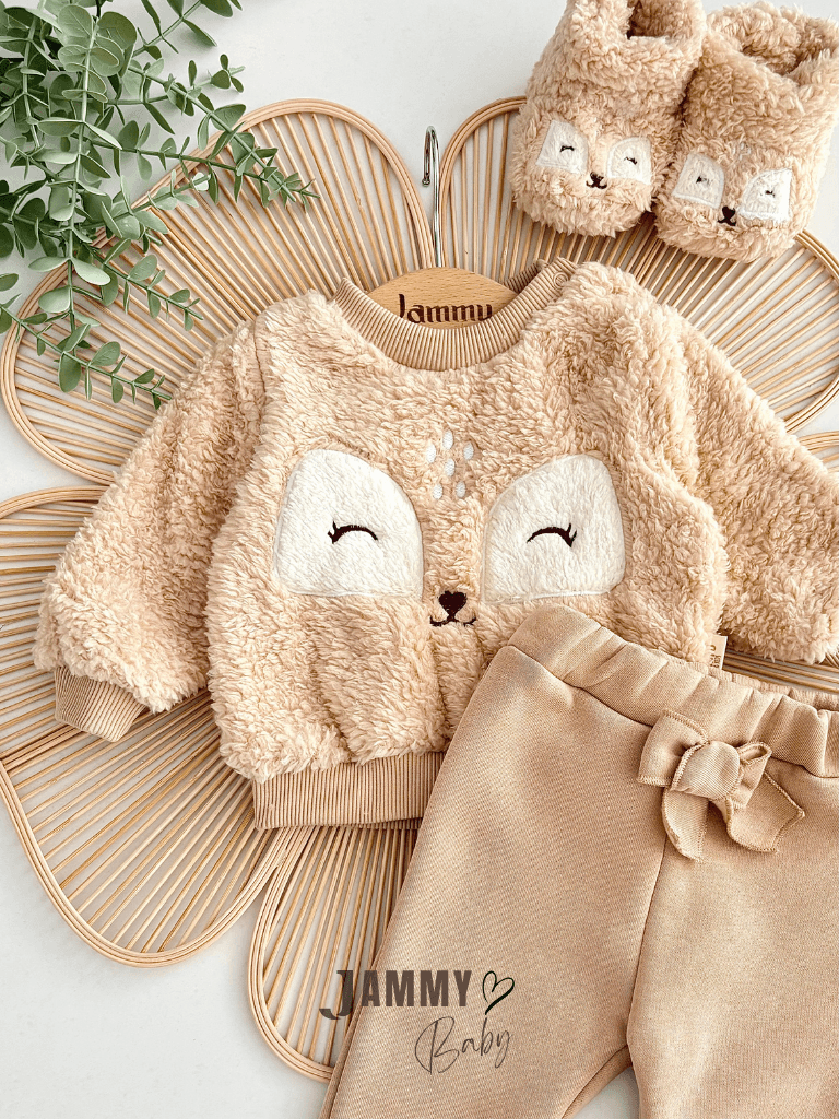 Gazelle Welsoft Panduflu Peluş Takım-AÇIK KAHVE