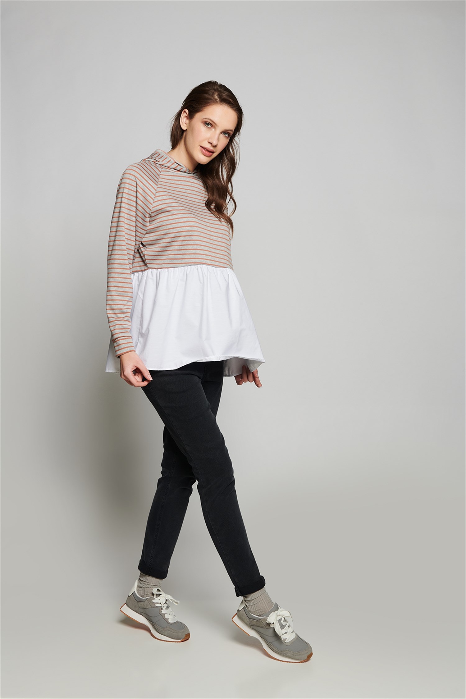 Emily Hamile Sweat - GRİ