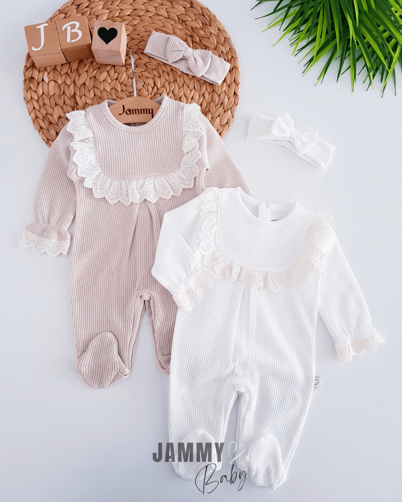 Luna Fisto Dantel Waffle Tulum Set-BEJ