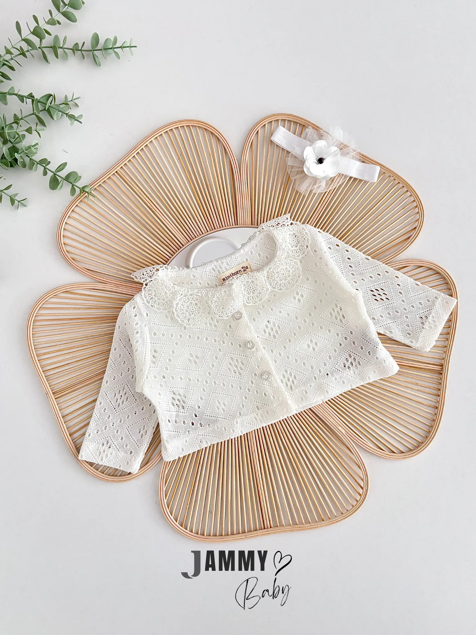 Karmen Hırkalı Bandanalı Elbise Set-BEYAZ