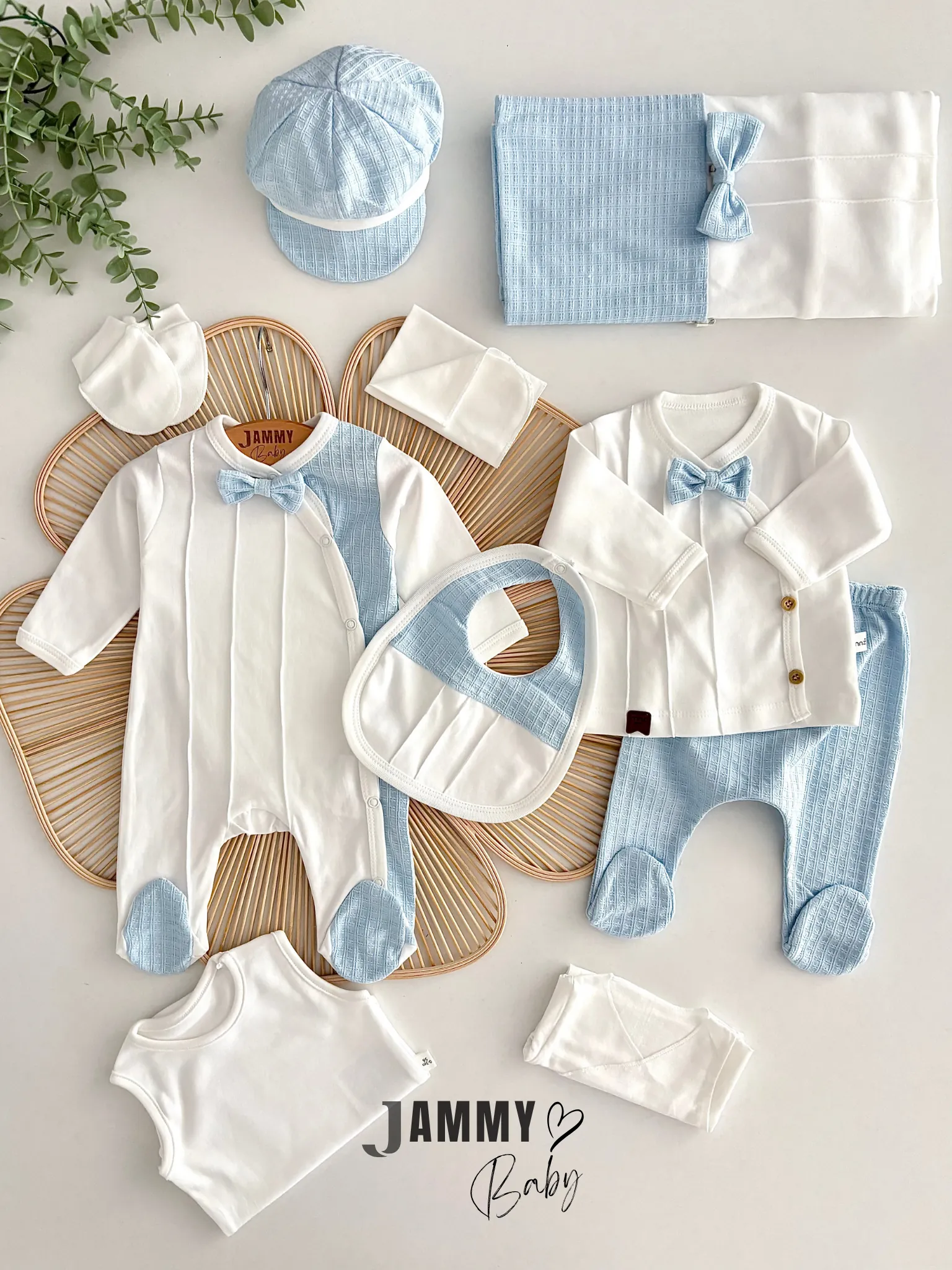 Carlo 10 Parça Yenidoğan Set-AÇIK MAVİ