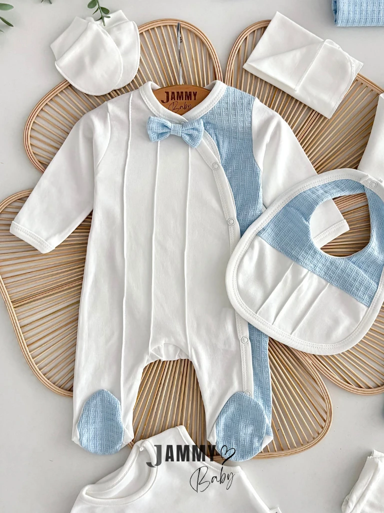 Carlo 10 Parça Yenidoğan Set-AÇIK MAVİ