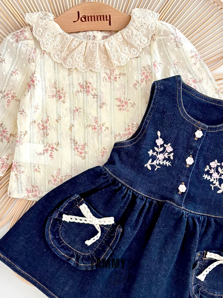 Nicole Kot Elbise / Gömlek Set-DENİM