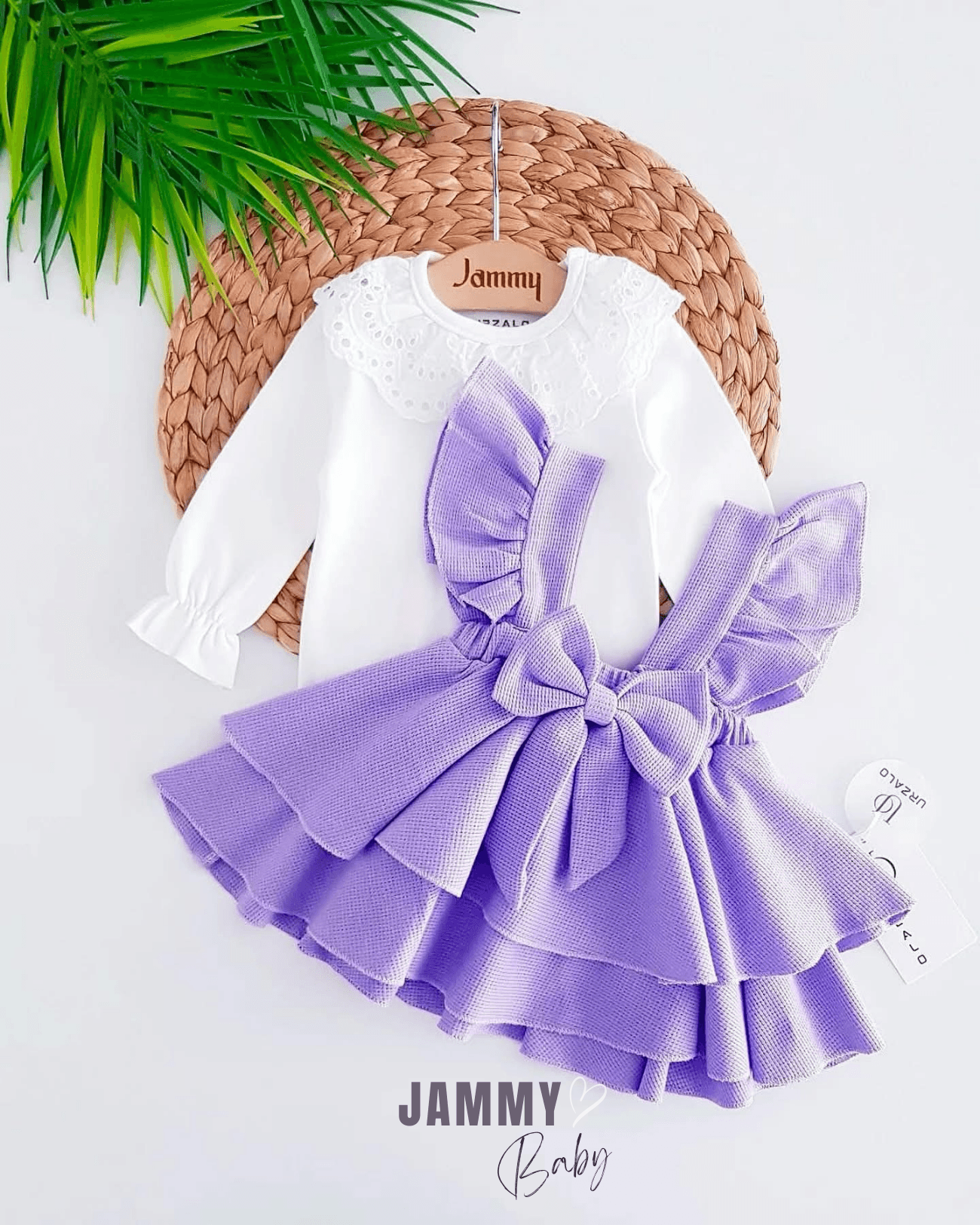 Luana Waffle Jile Elbise Set-LİLA