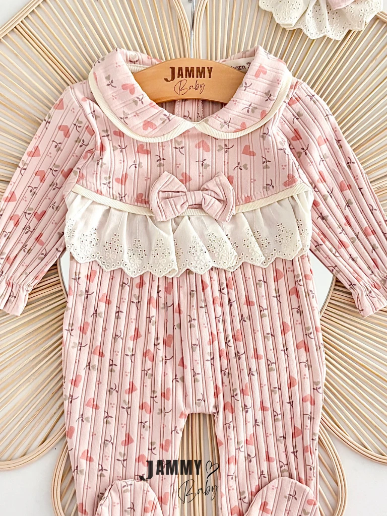 Natural Flowers Kaşkorse Tulum Set-GÜL KURUSU