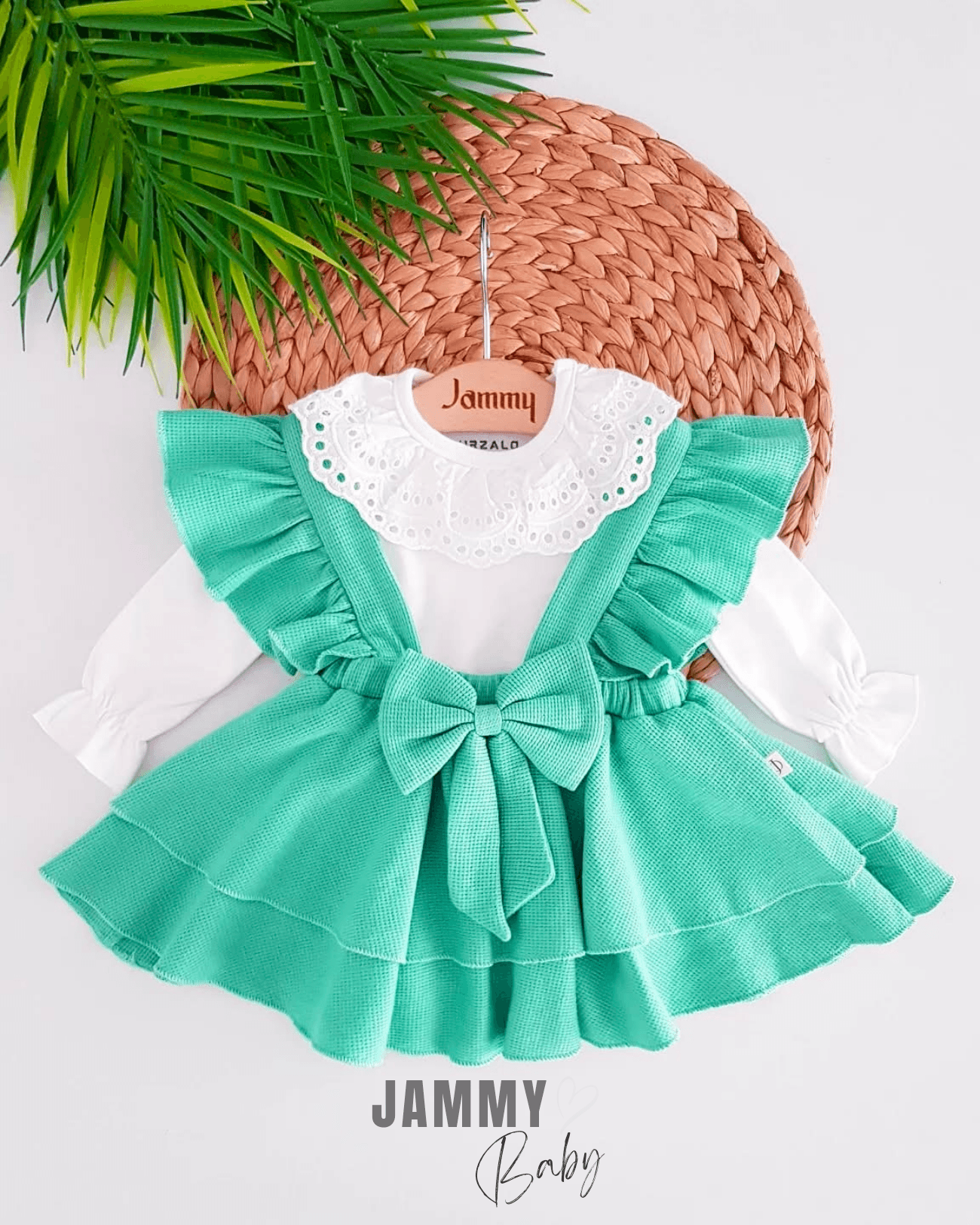 Luana Waffle Jile Elbise Set-ÇAĞLA YEŞİLİ