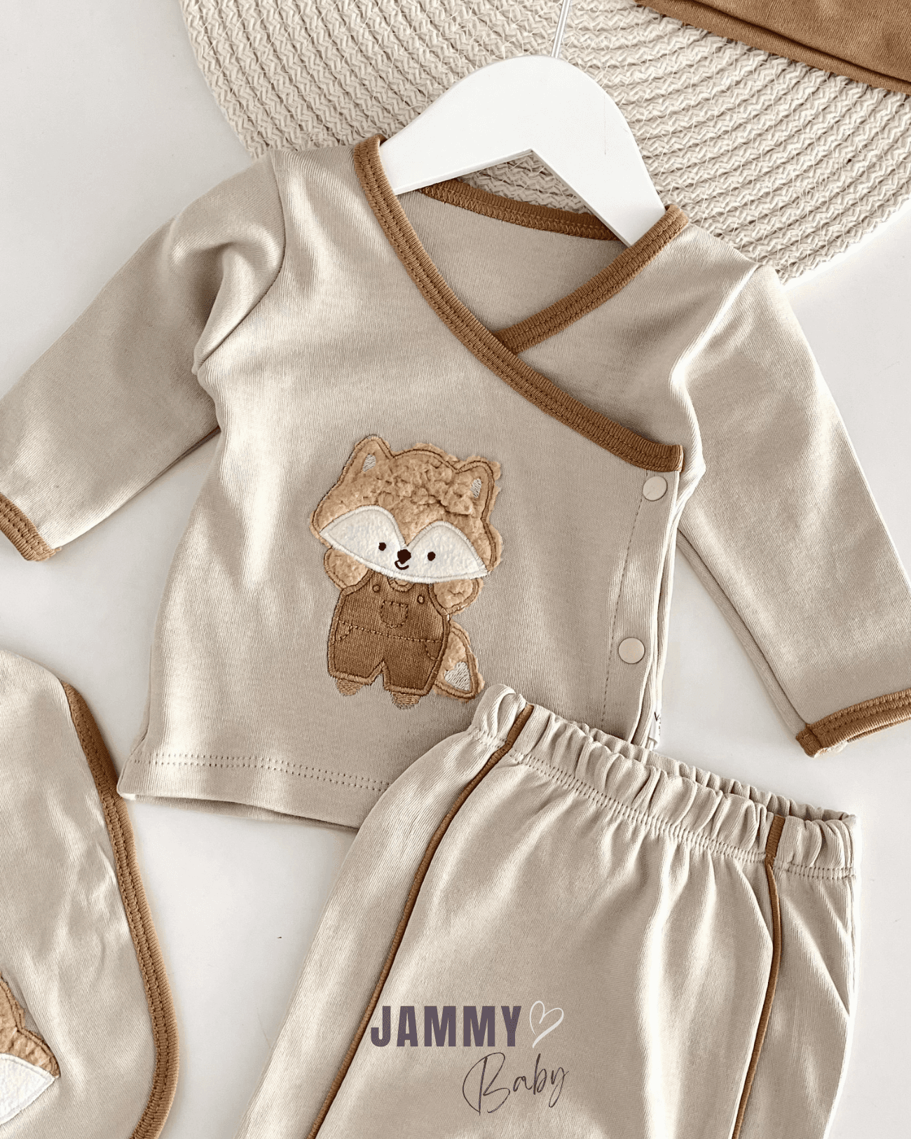 Vulpes 5 Parça Yenidoğan Set-SÜTLÜ KAHVE