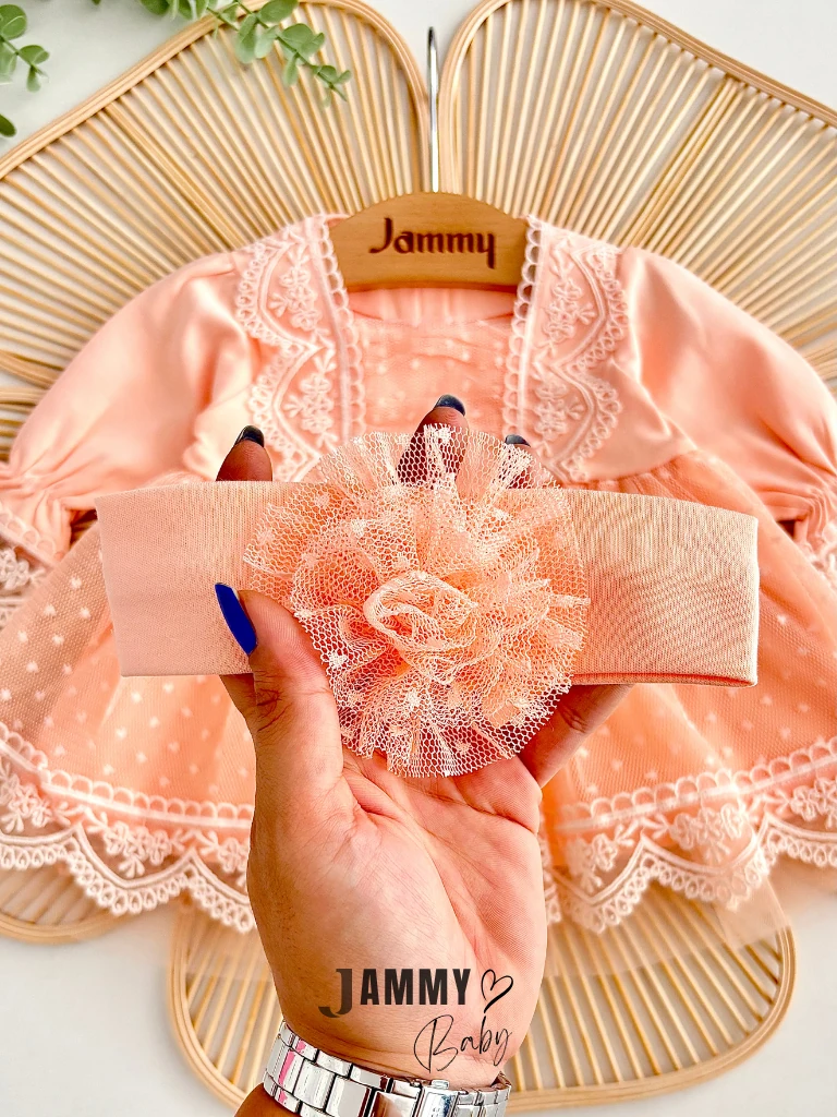 Carmen Güpür Dantel Bandanalı Mevlüt / Özel Gün Elbise Set-YAVRUAĞZI