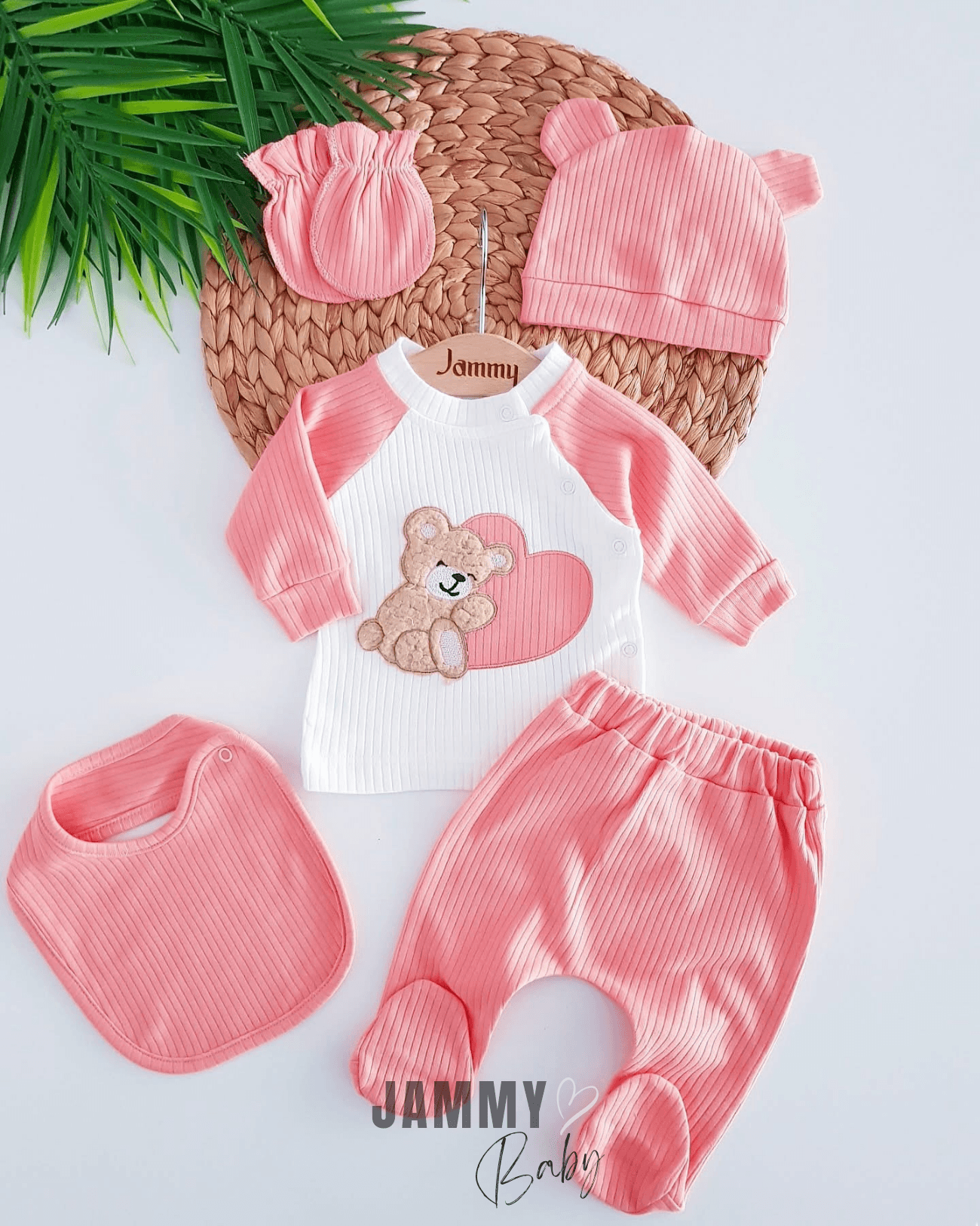 Bear Heart 5 Parça Yenidoğan Set-YAVRUAĞZI
