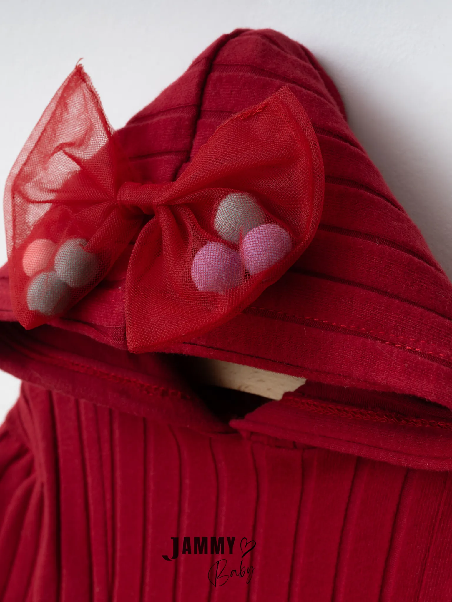 Candy Ponponlu Puffy Elbise-BORDO