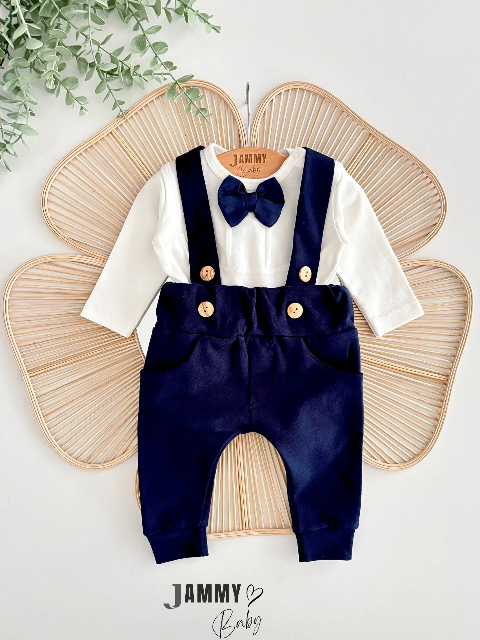 Drew Papyonlu Body / Salopet Set-LACİVERT