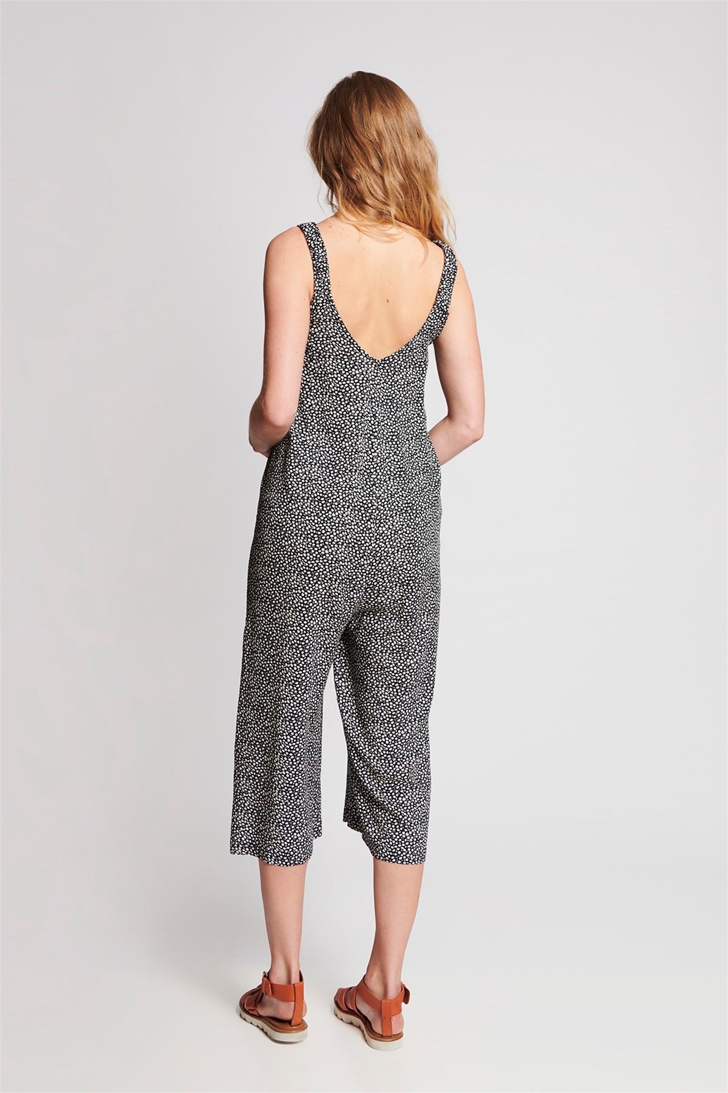 Roxana Çiçek Hamile Salopet - SİYAH