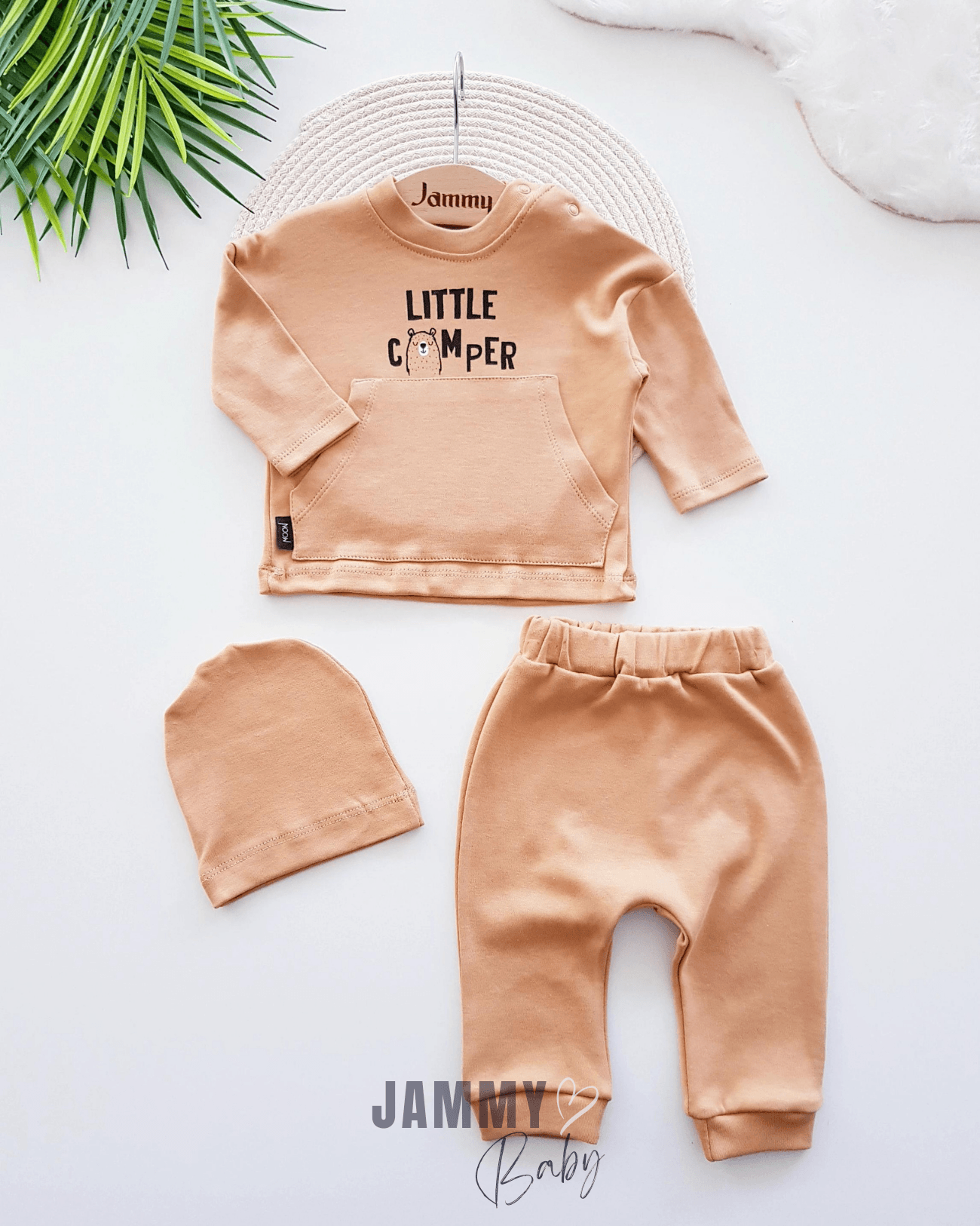 Little Comper Mevsimlik 3'lü Takım-KAHVERENGİ