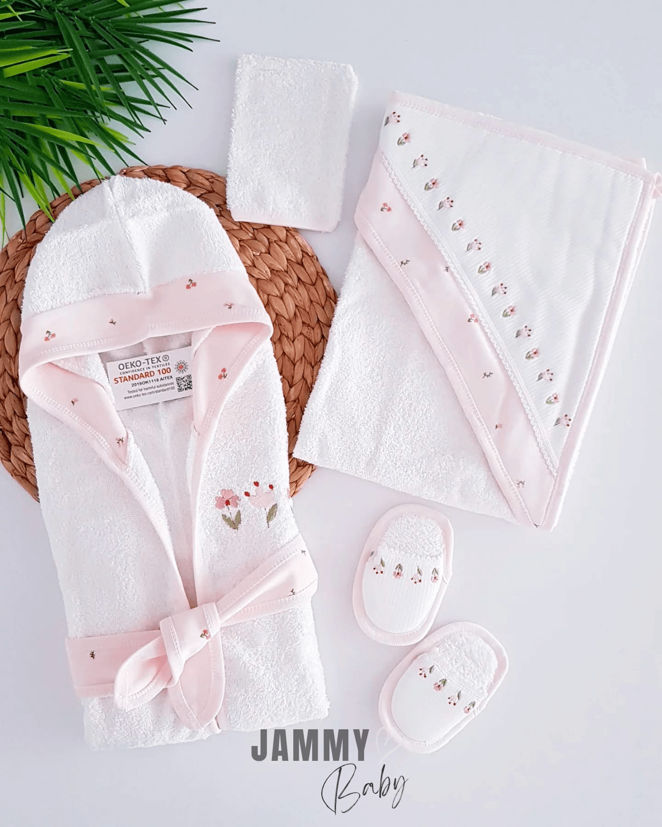 Tulip 4 Parça Bornoz Set-SOMON