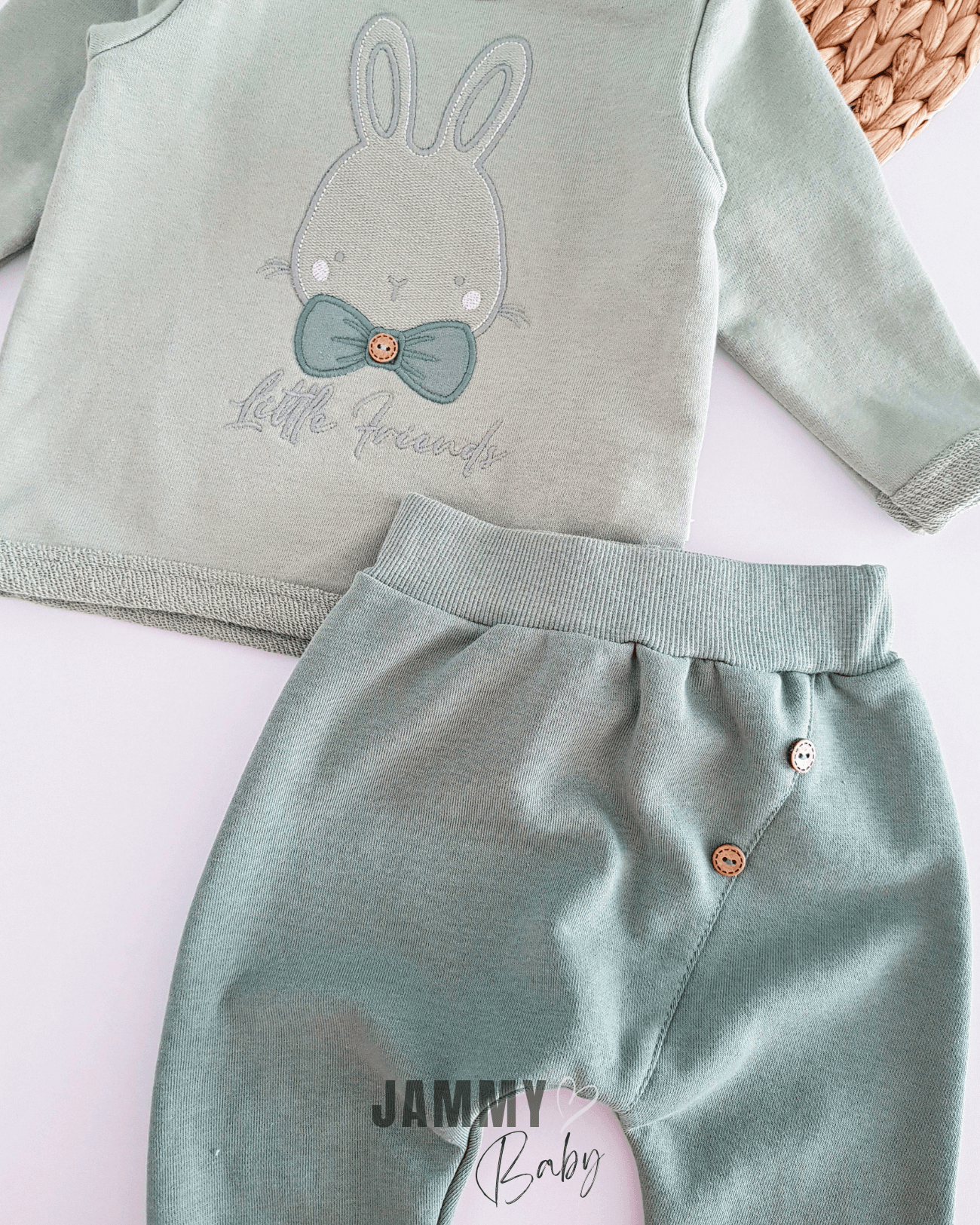 Little Friends 2 İplik Dokuma Takım-AÇIK HAKİ