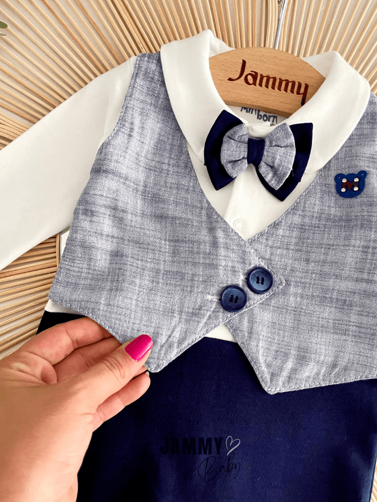 Lowell Yelek Detaylı Mevsimlik Tulum-LACİVERT