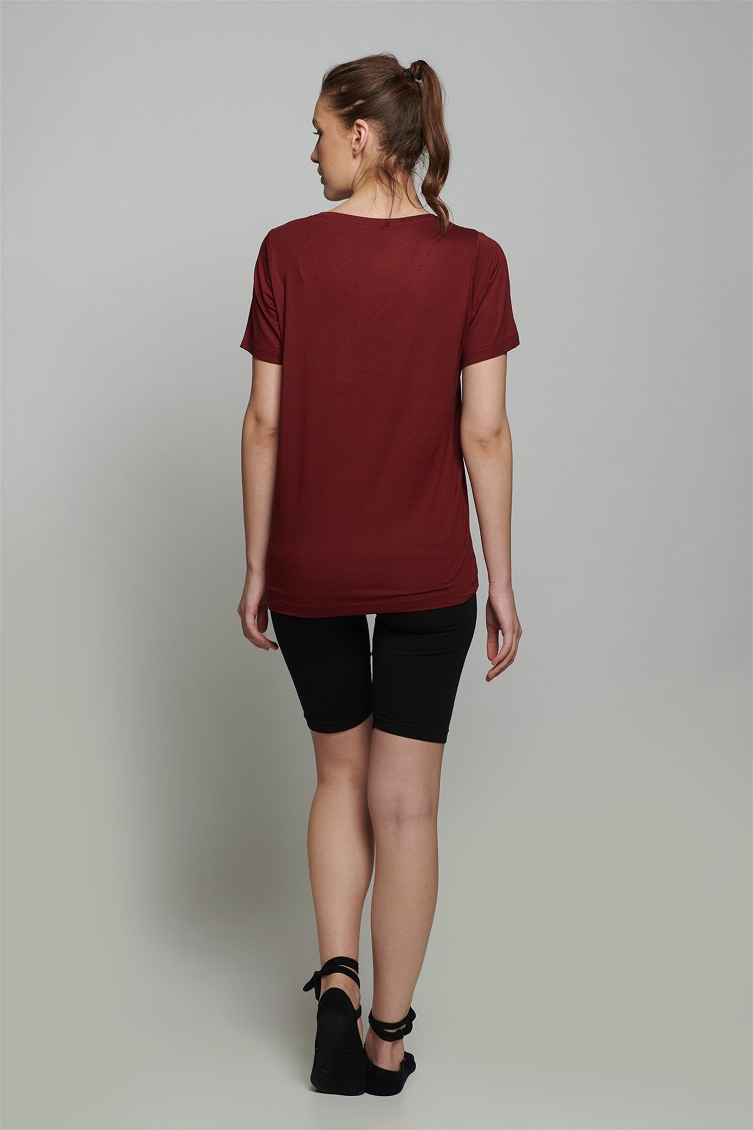 Carmen Şortlu Hamile Takım - BORDO