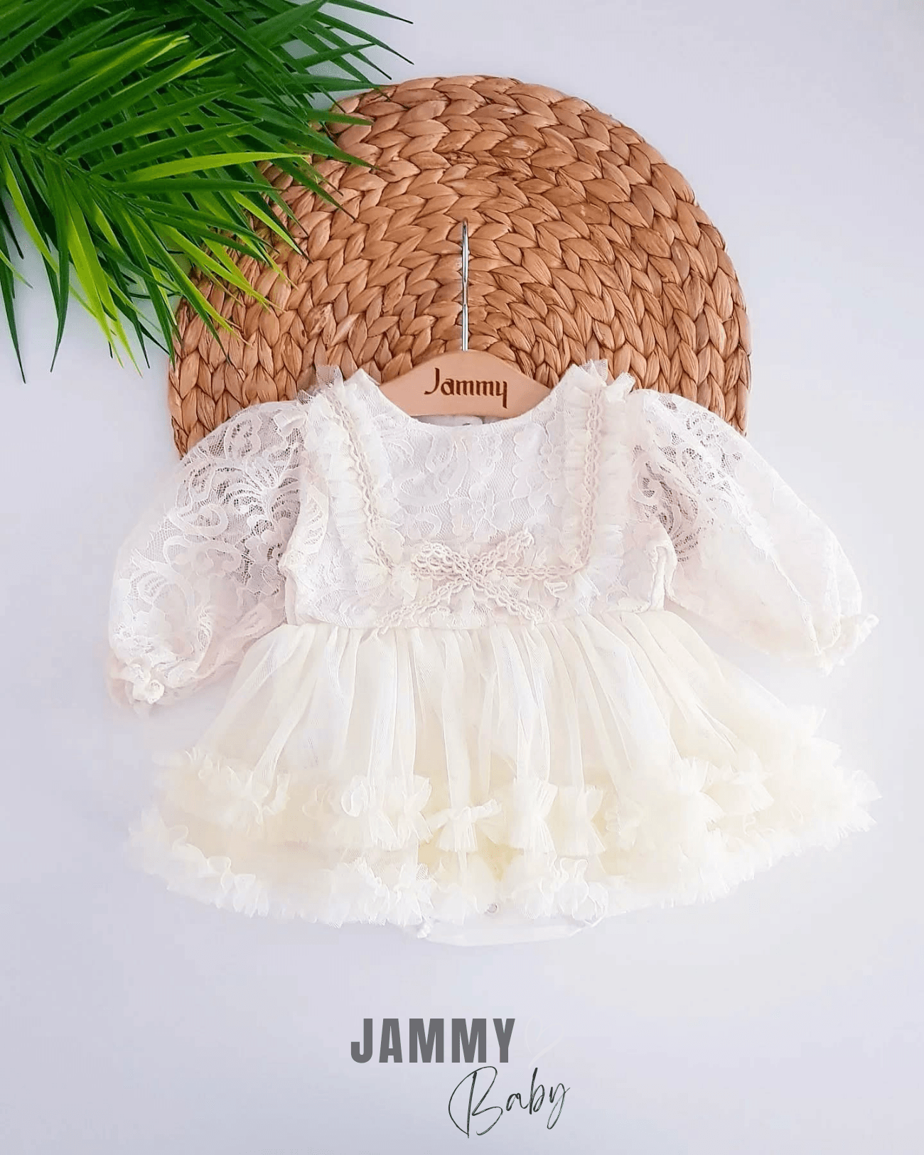 Sindirella Dantelli Özel Gün Bodysuit Elbise-KREM