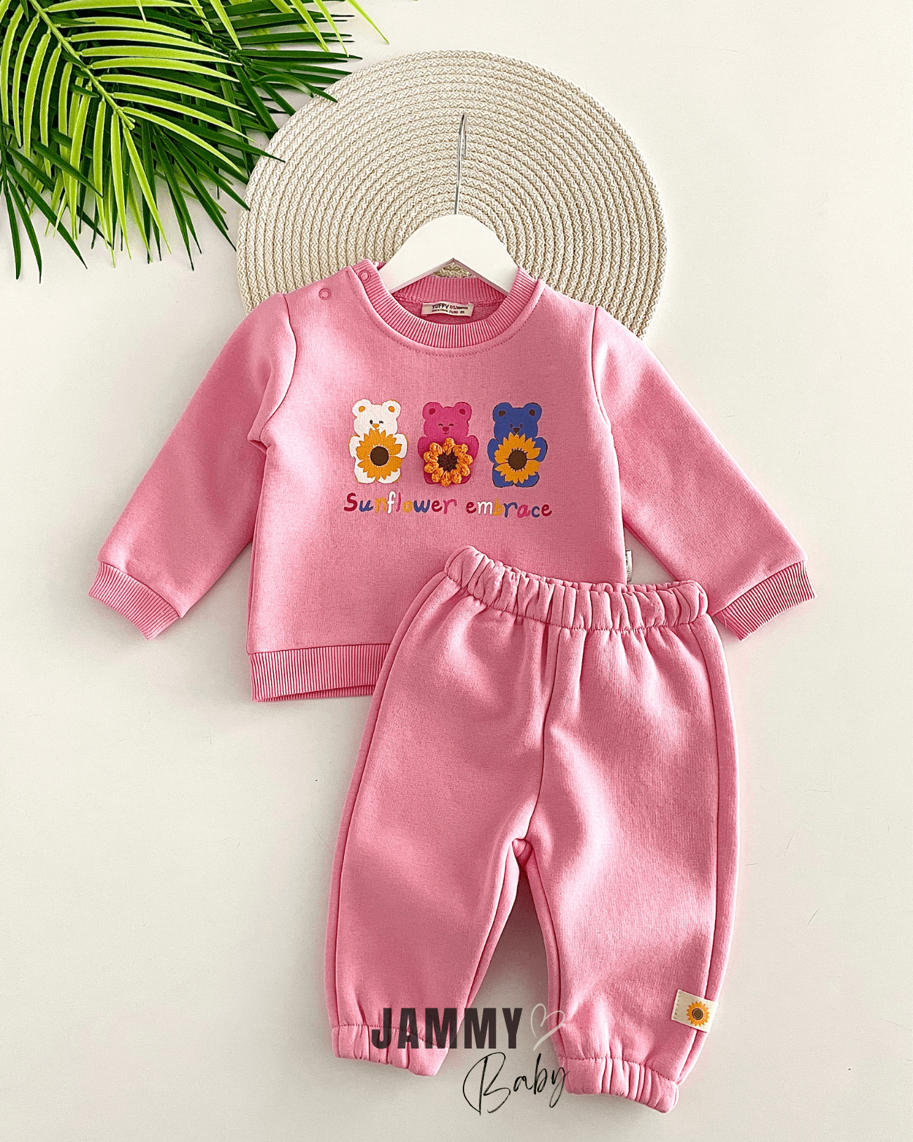 Sunflowers 3 İplik Takım-PEMBE