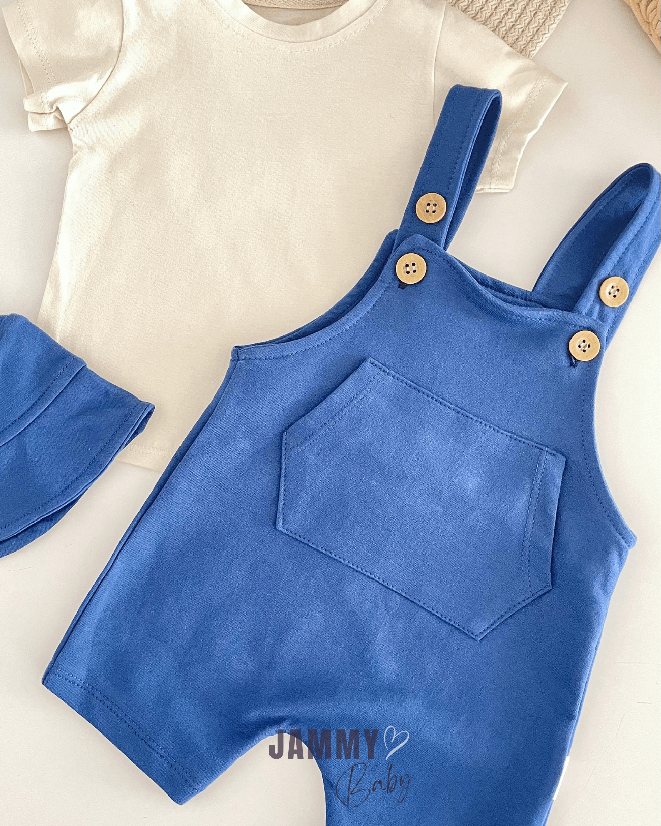 Rex Bucket Şapkalı Salopet / Body Set- LACİVERT