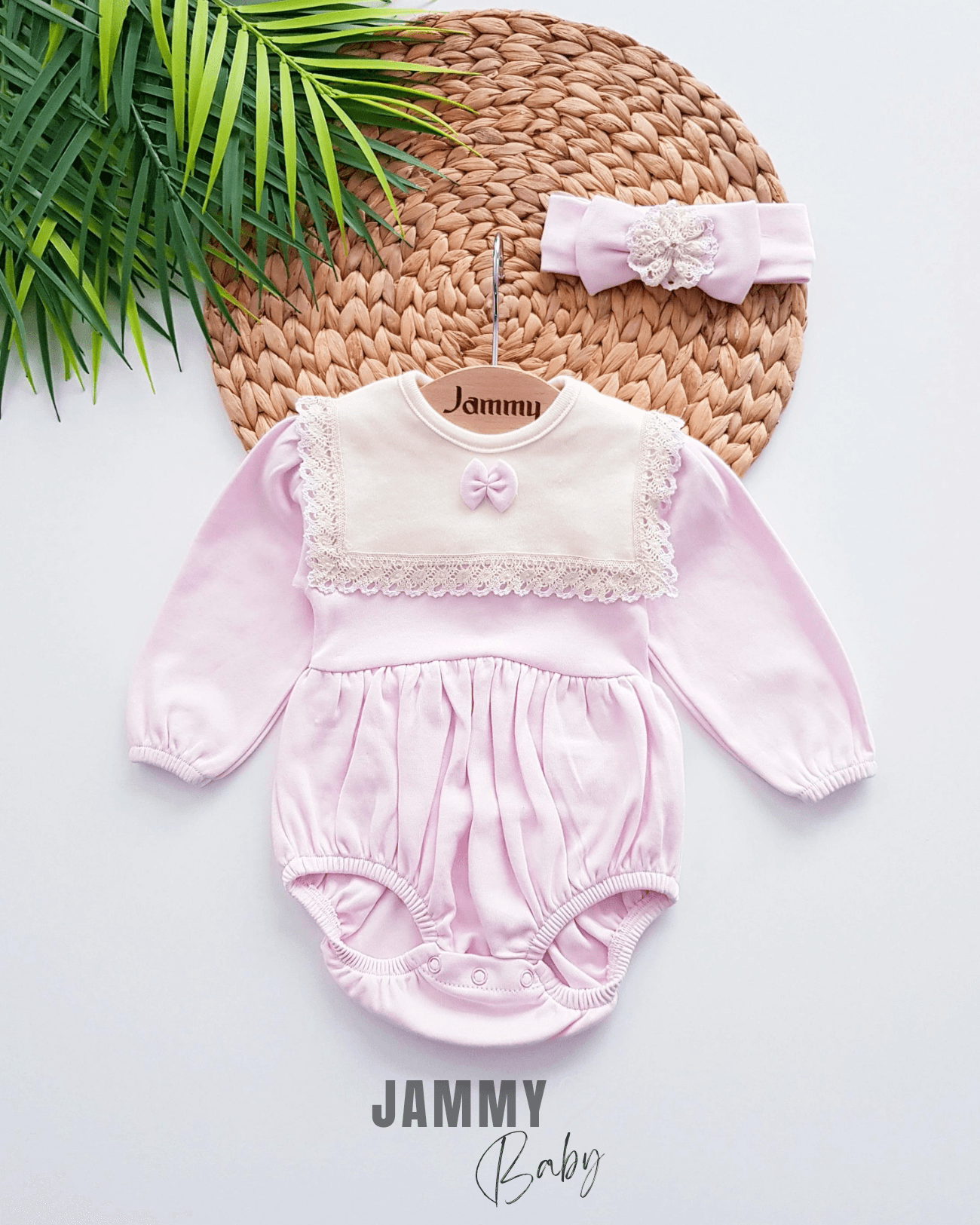 Madame Bandanalı Romper Body Set-PEMBE
