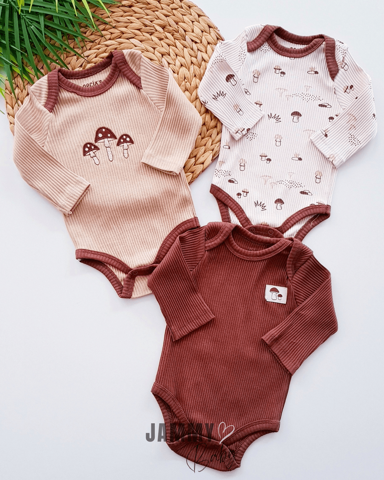 Mushrooms Kaşkorse 3'lü Body Set-KAHVERENGİ