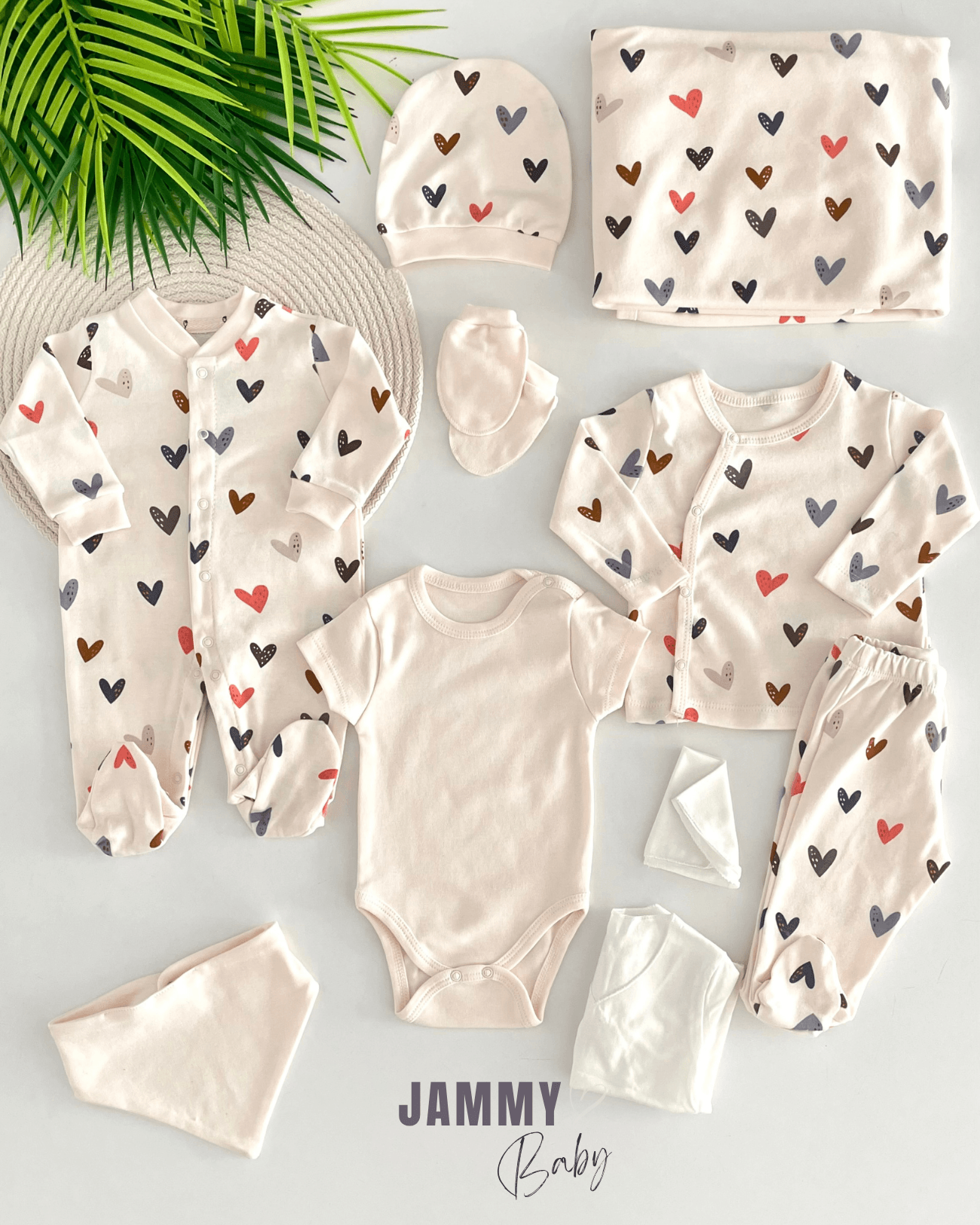 Small Heart 's 10 Parça Yenidoğan Set-KEMİK