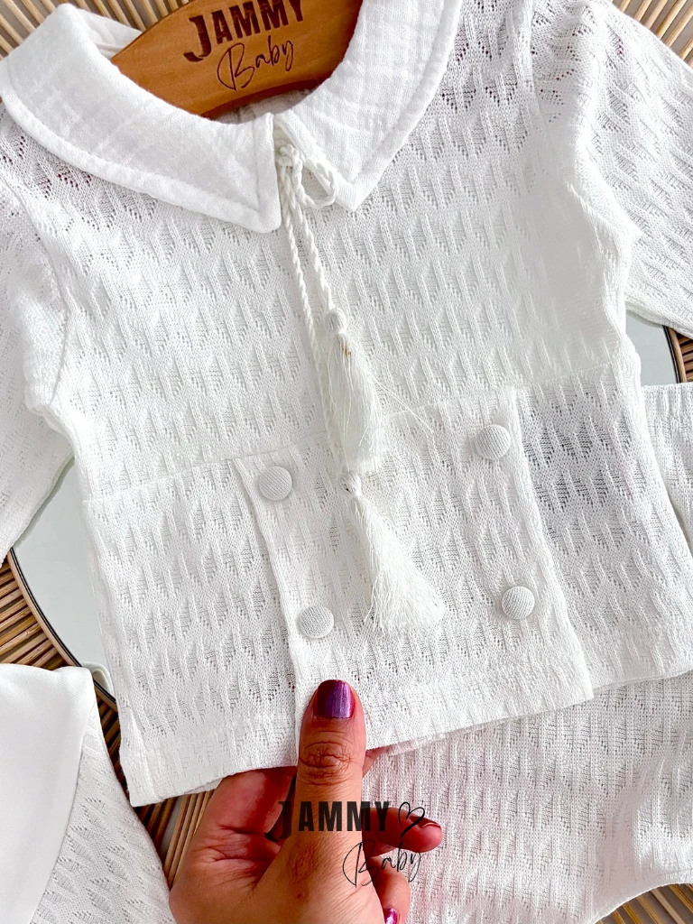 Alexander Jakarlı 5 Parça Yenidoğan Set-BEYAZ