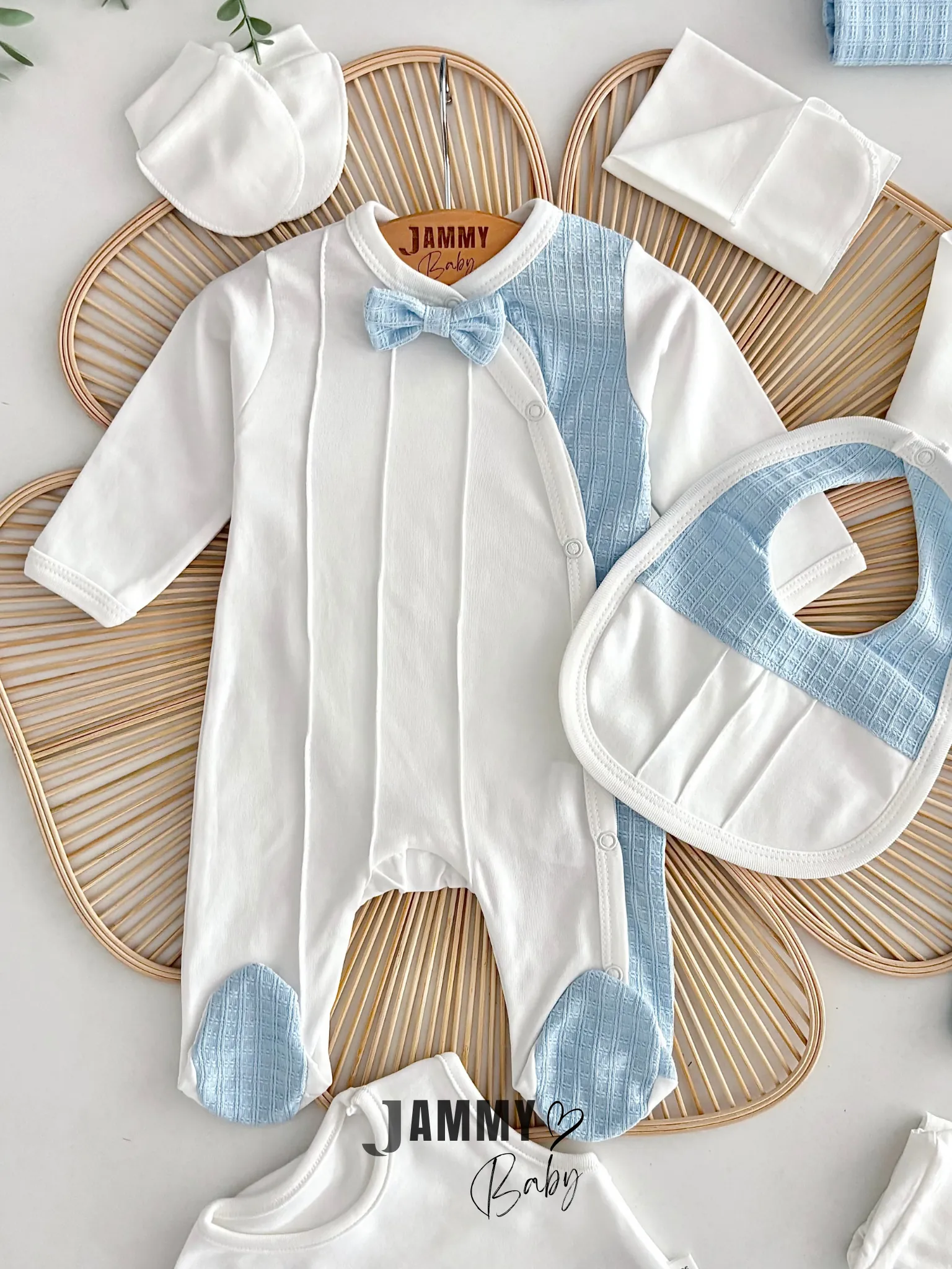 Carlo 10 Parça Yenidoğan Set-AÇIK MAVİ