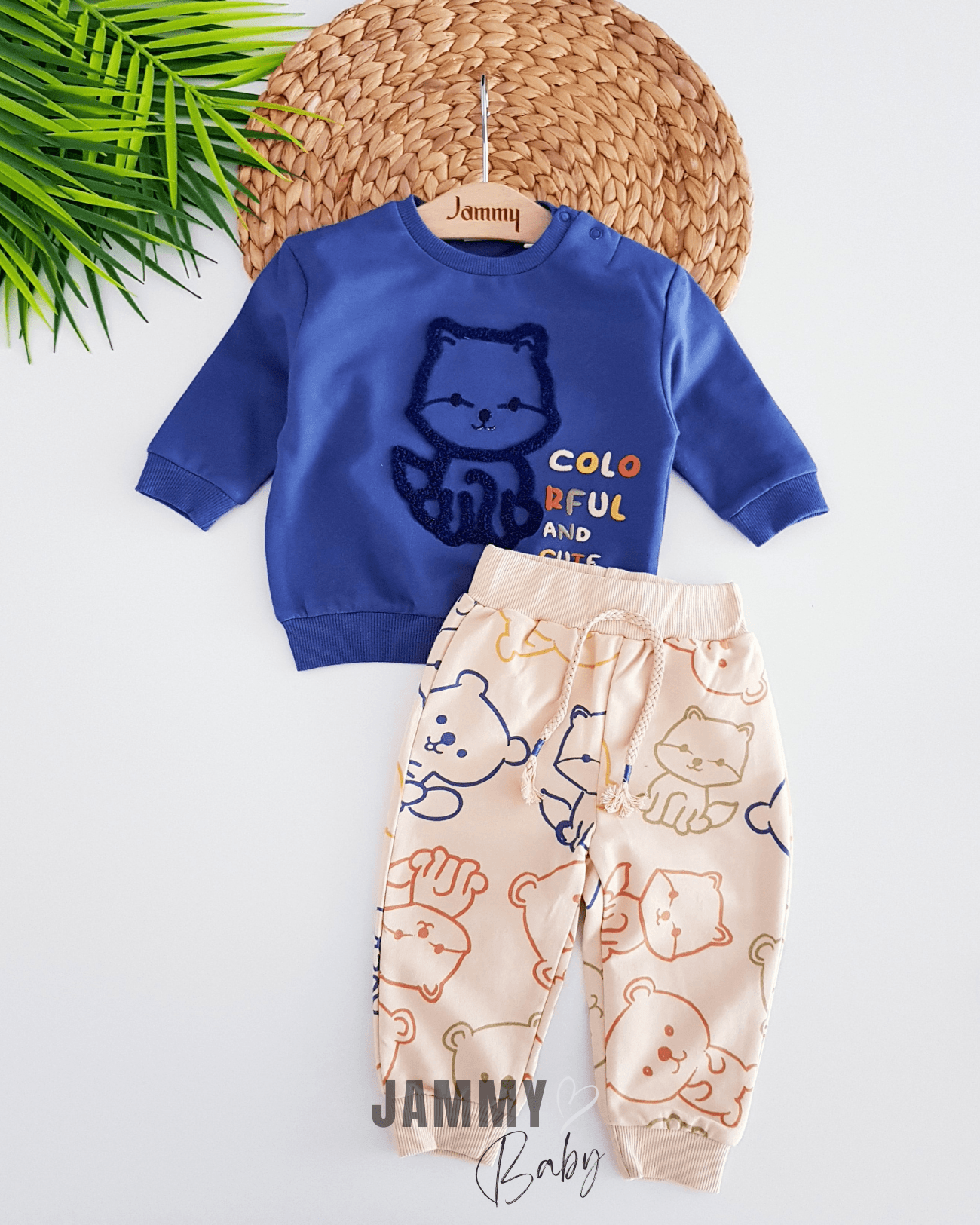 Colorful And Cute 2 İplik Takım-İNDİGO