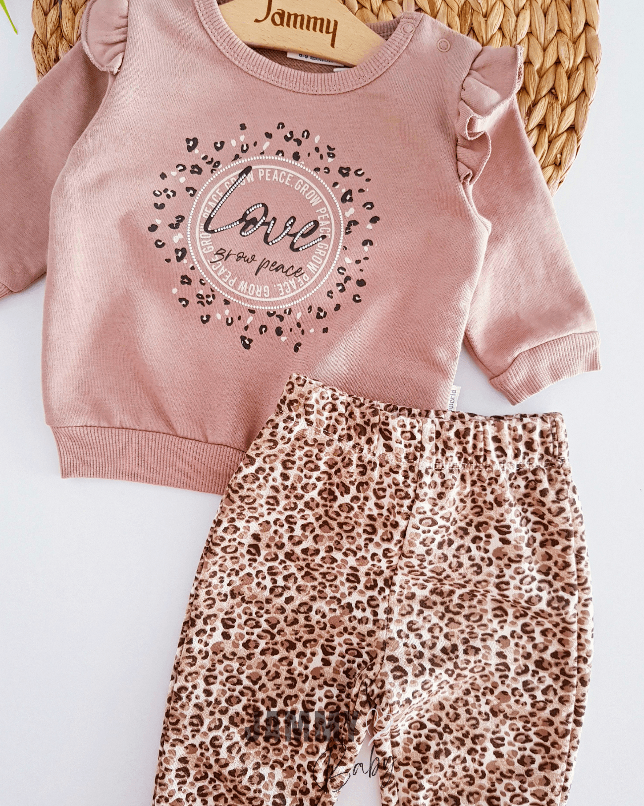 Love Leopar 2'li Takım-AÇIK KAHVE