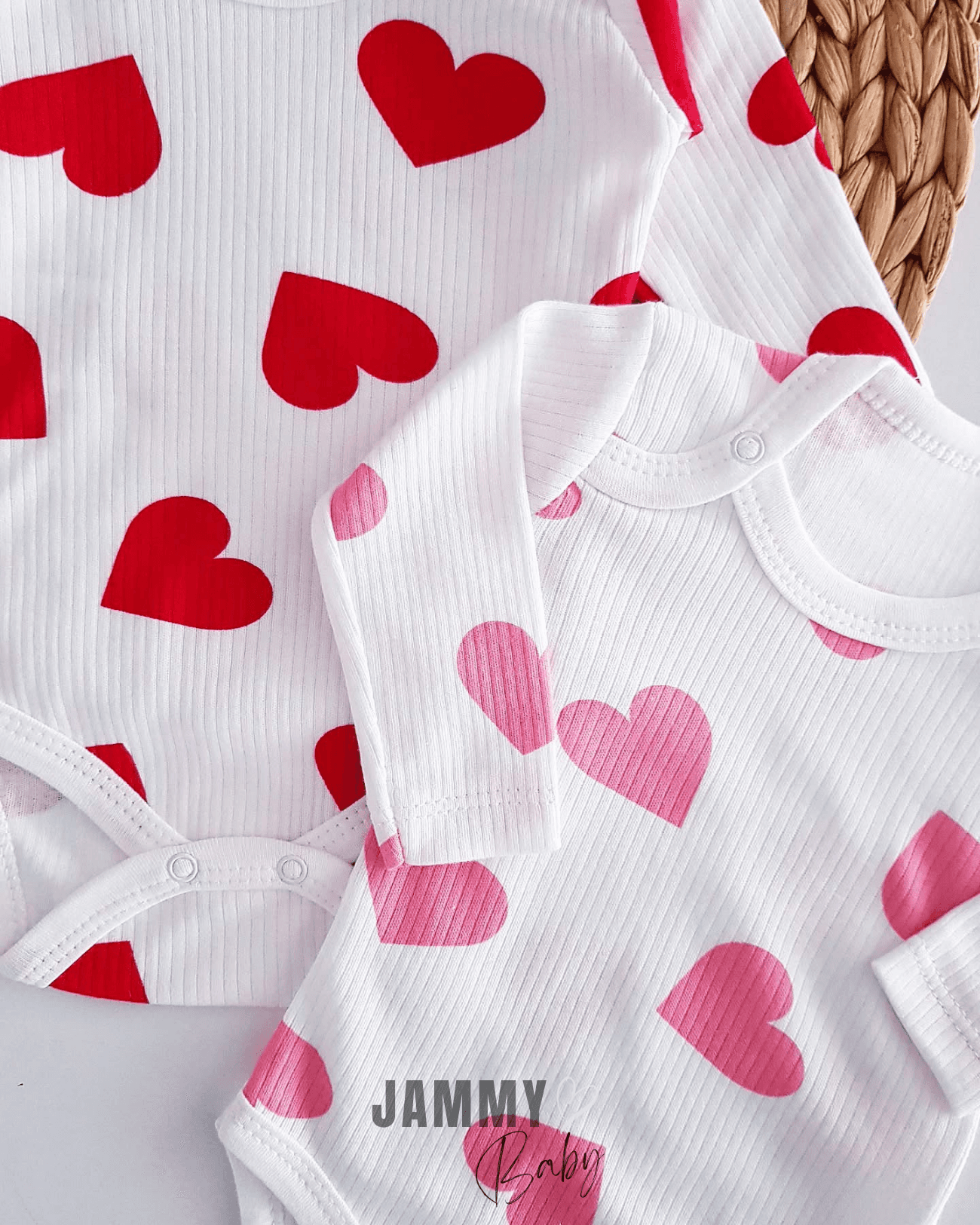Big Hearts Temalı Kaşkorse Çıtçıtlı Body Set-EKRU